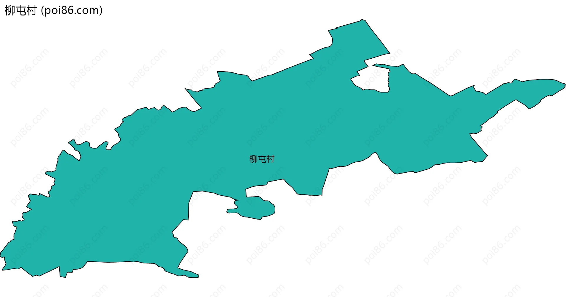 柳屯村边界地图