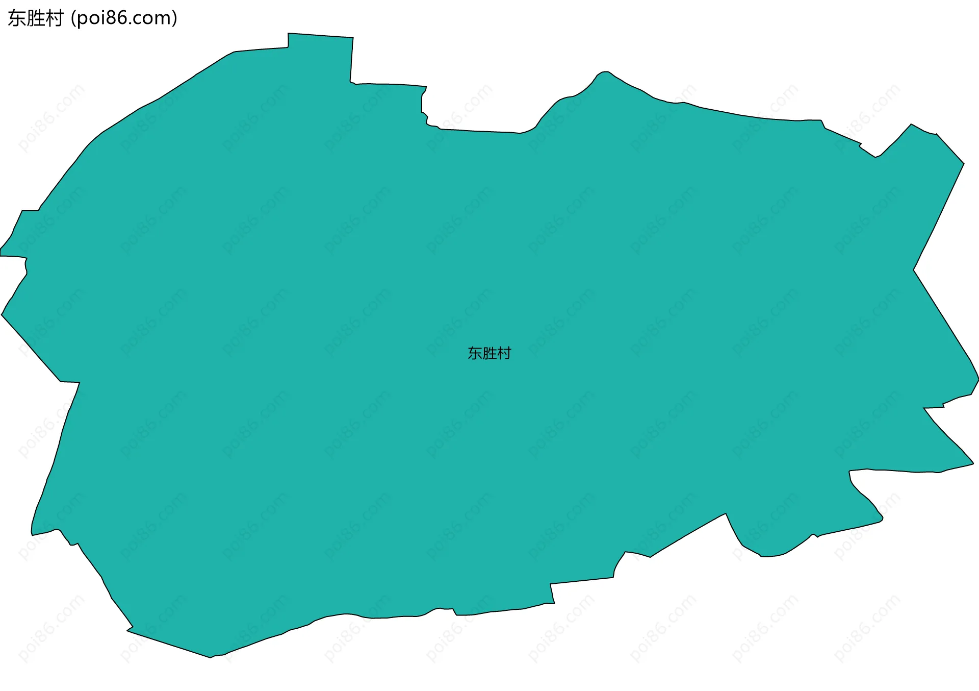 东胜村边界地图