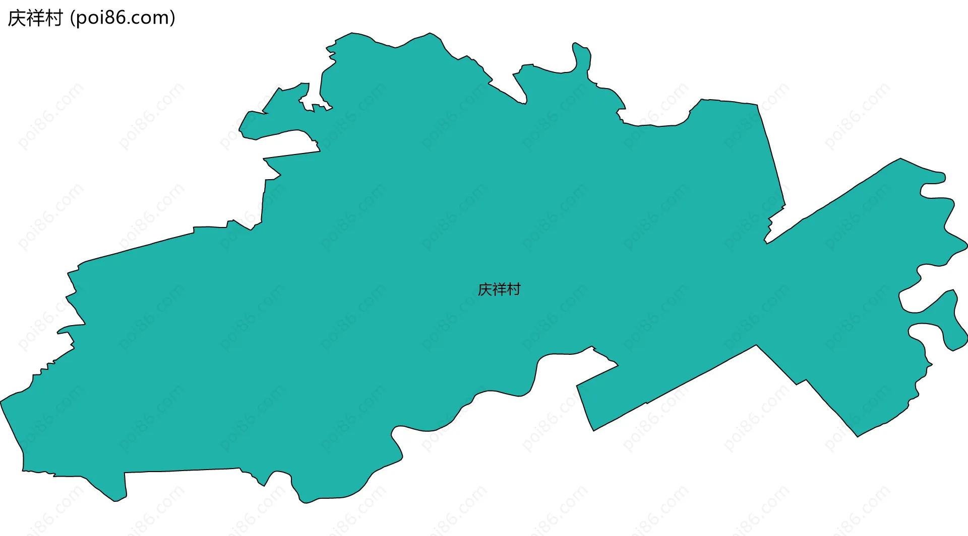 庆祥村边界地图