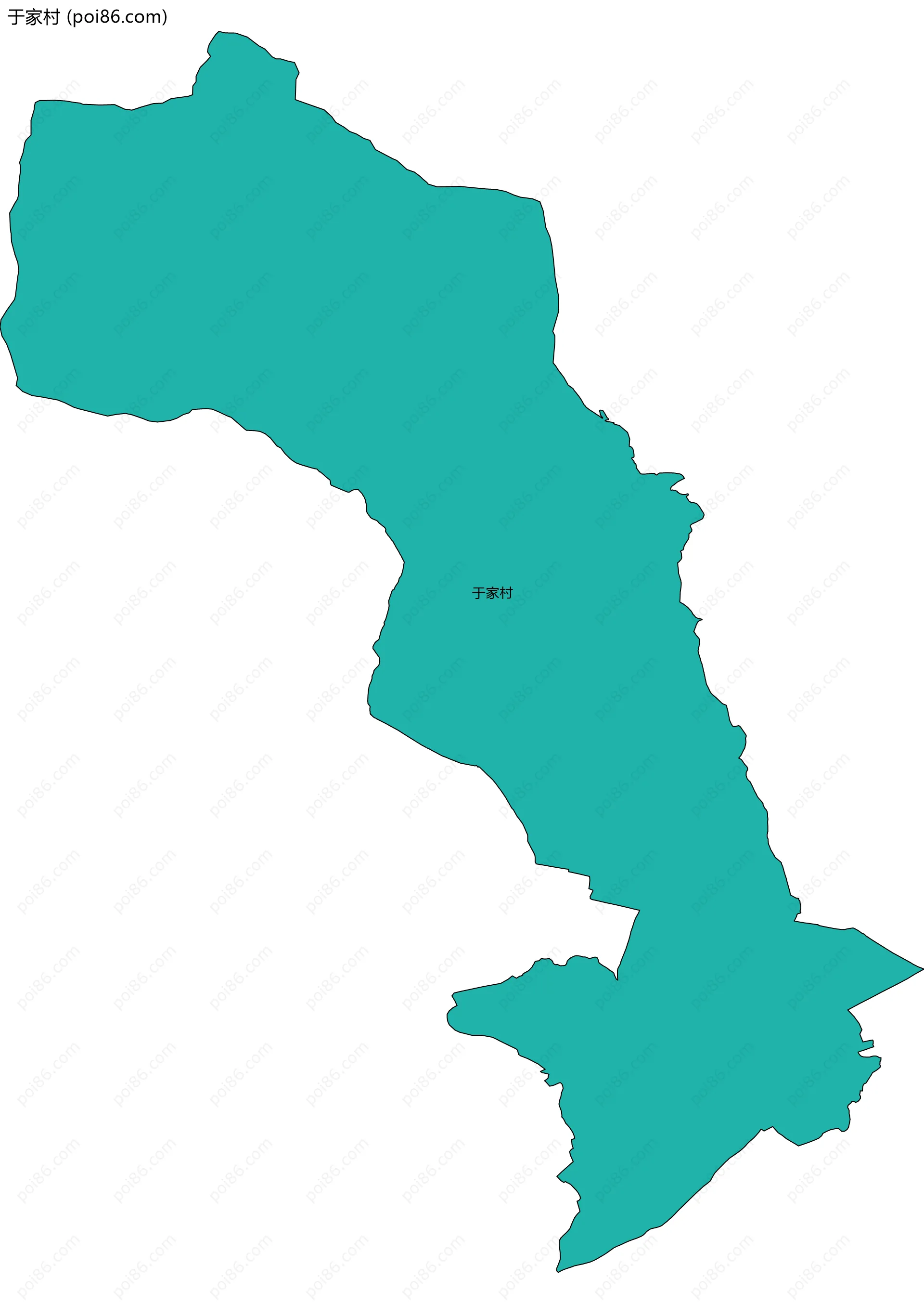 于家村边界地图