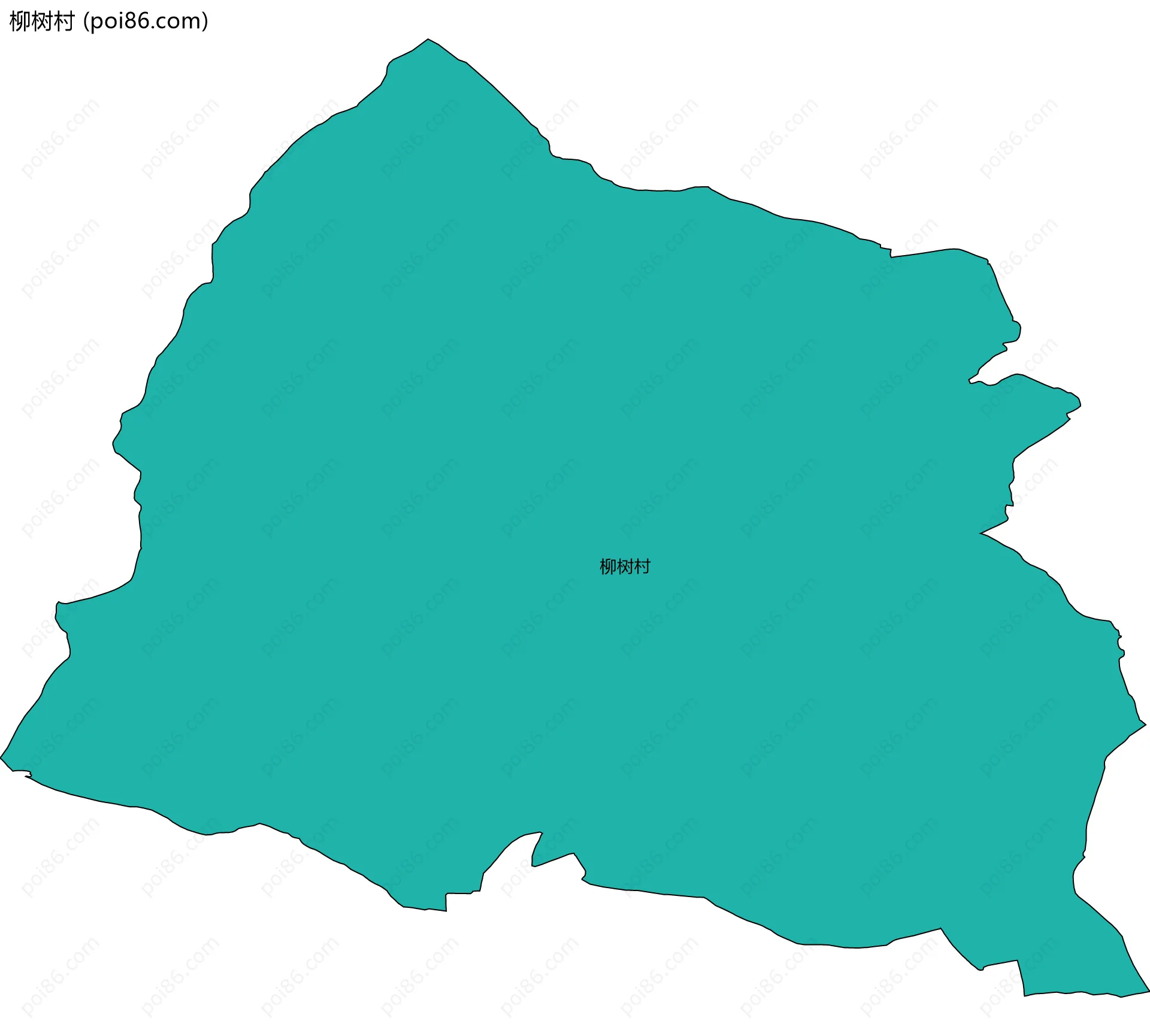 柳树村边界地图