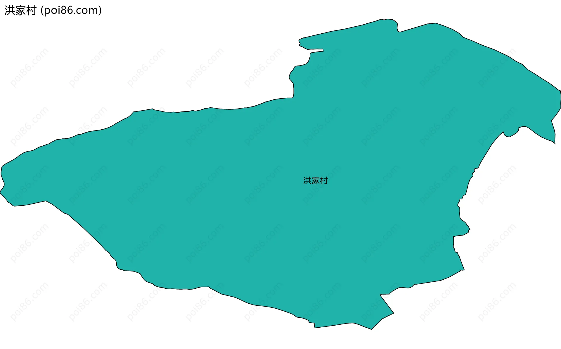 洪家村边界地图