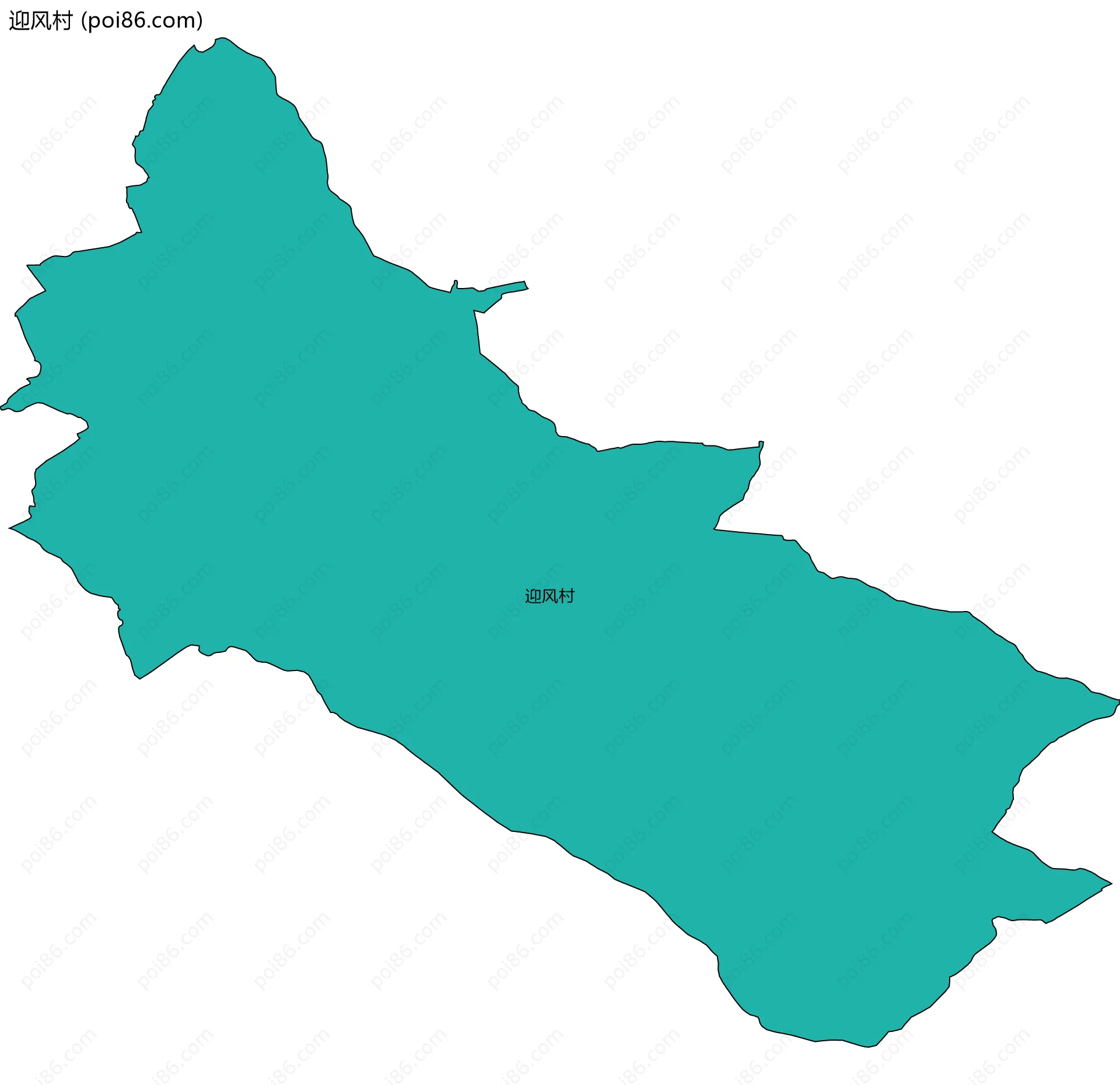 迎风村边界地图