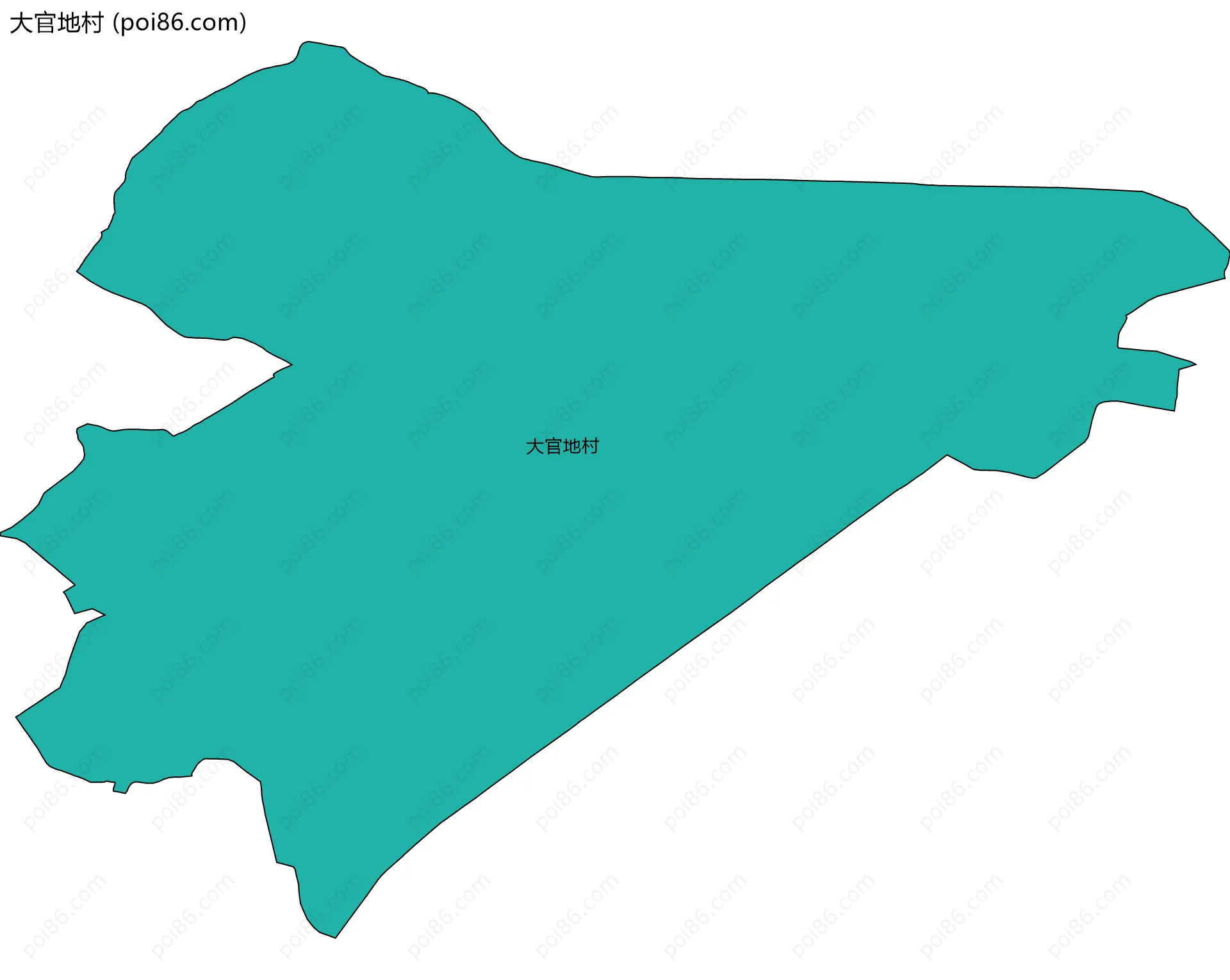 大官地村边界地图