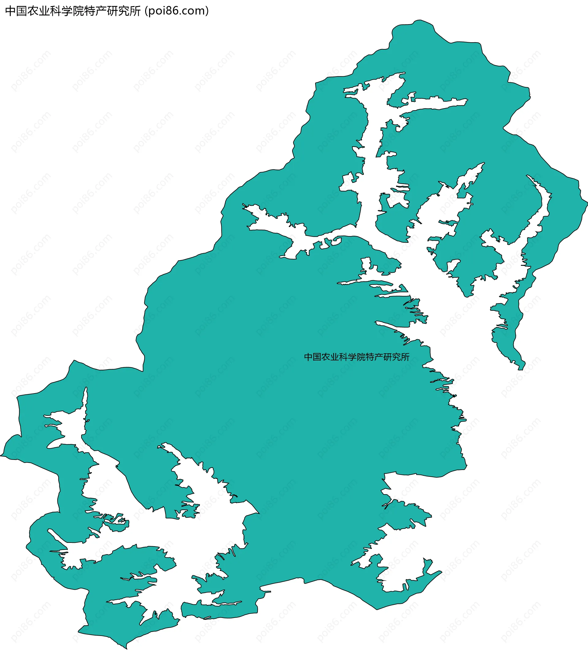 中国农业科学院特产研究所边界地图
