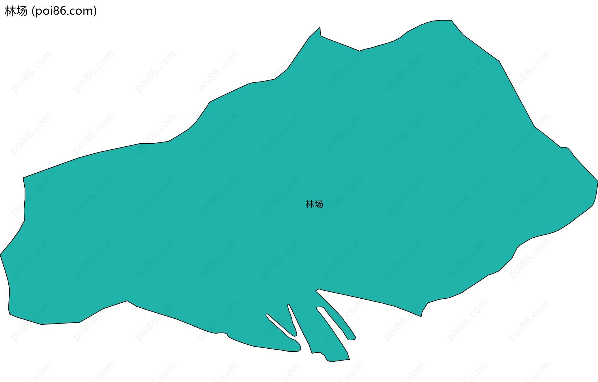 林场边界地图