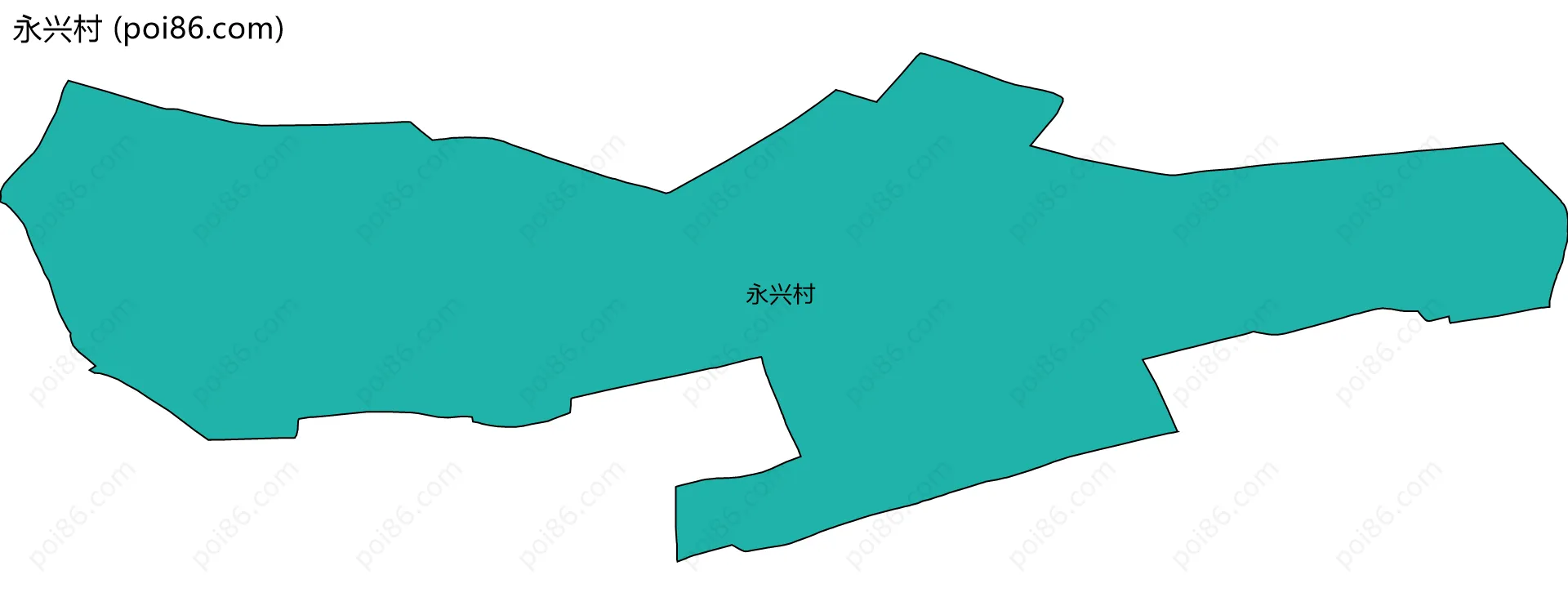 永兴村边界地图