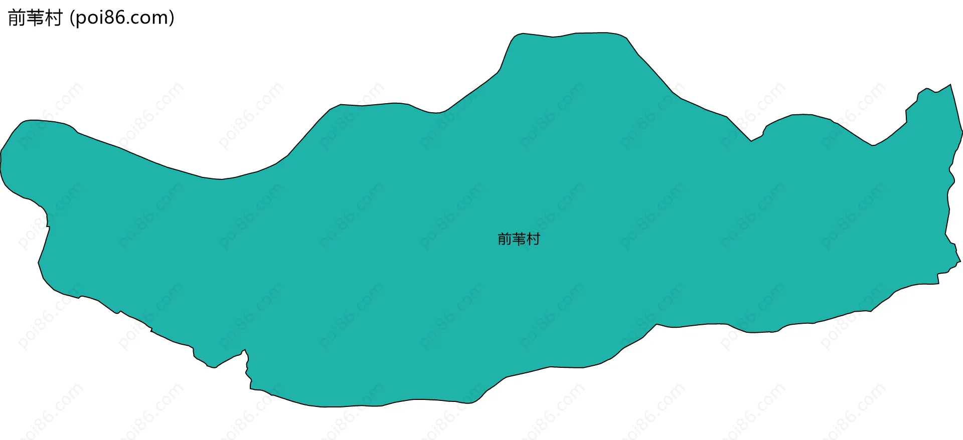 前苇村边界地图