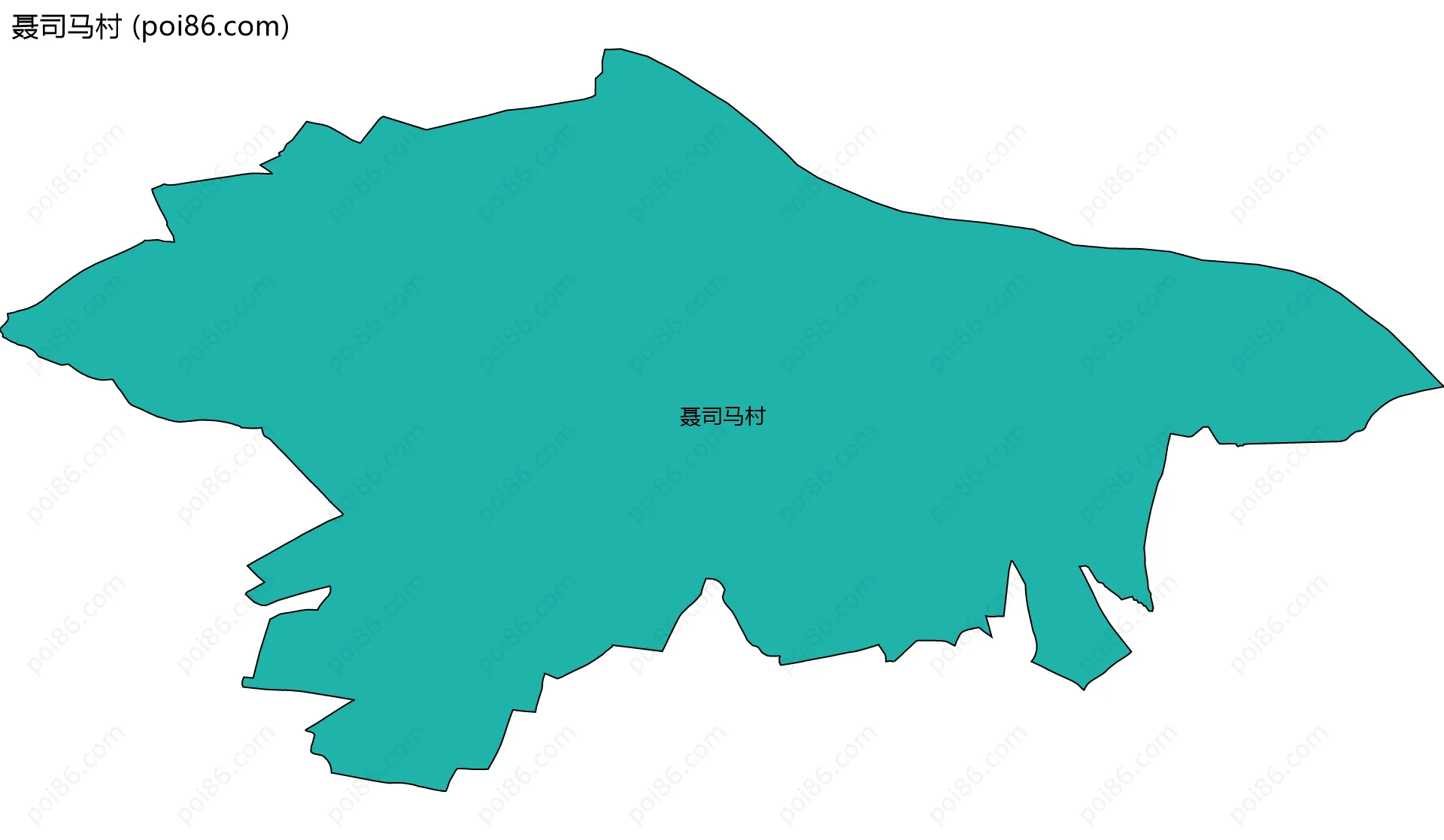 聂司马村边界地图