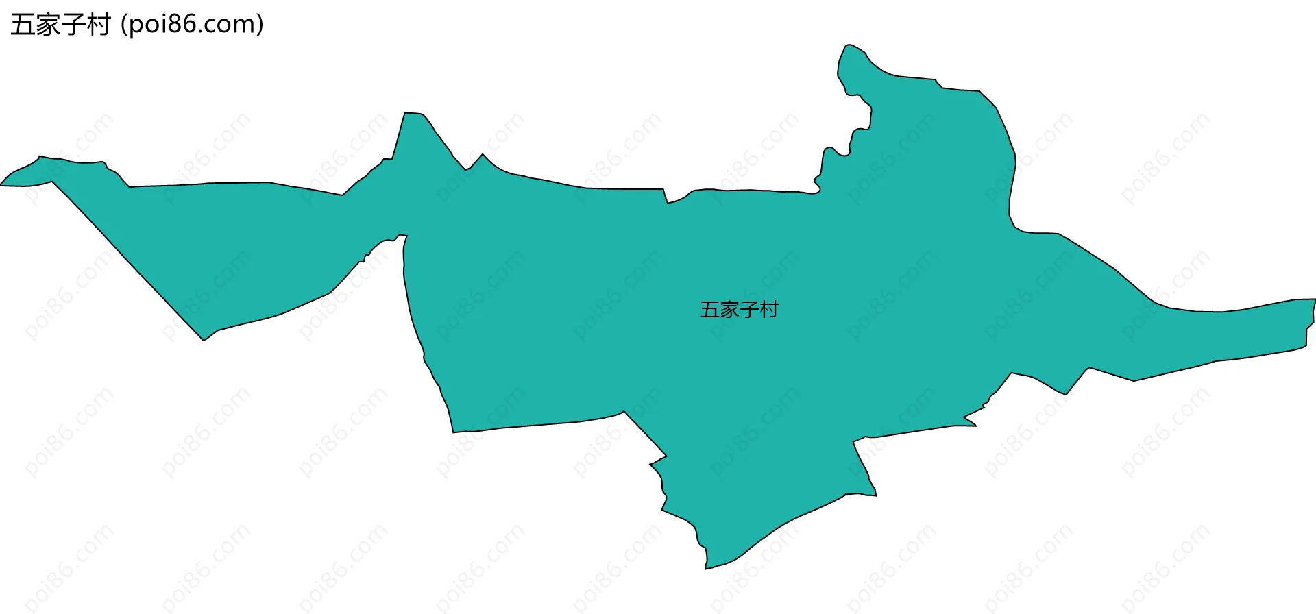 五家子村边界地图