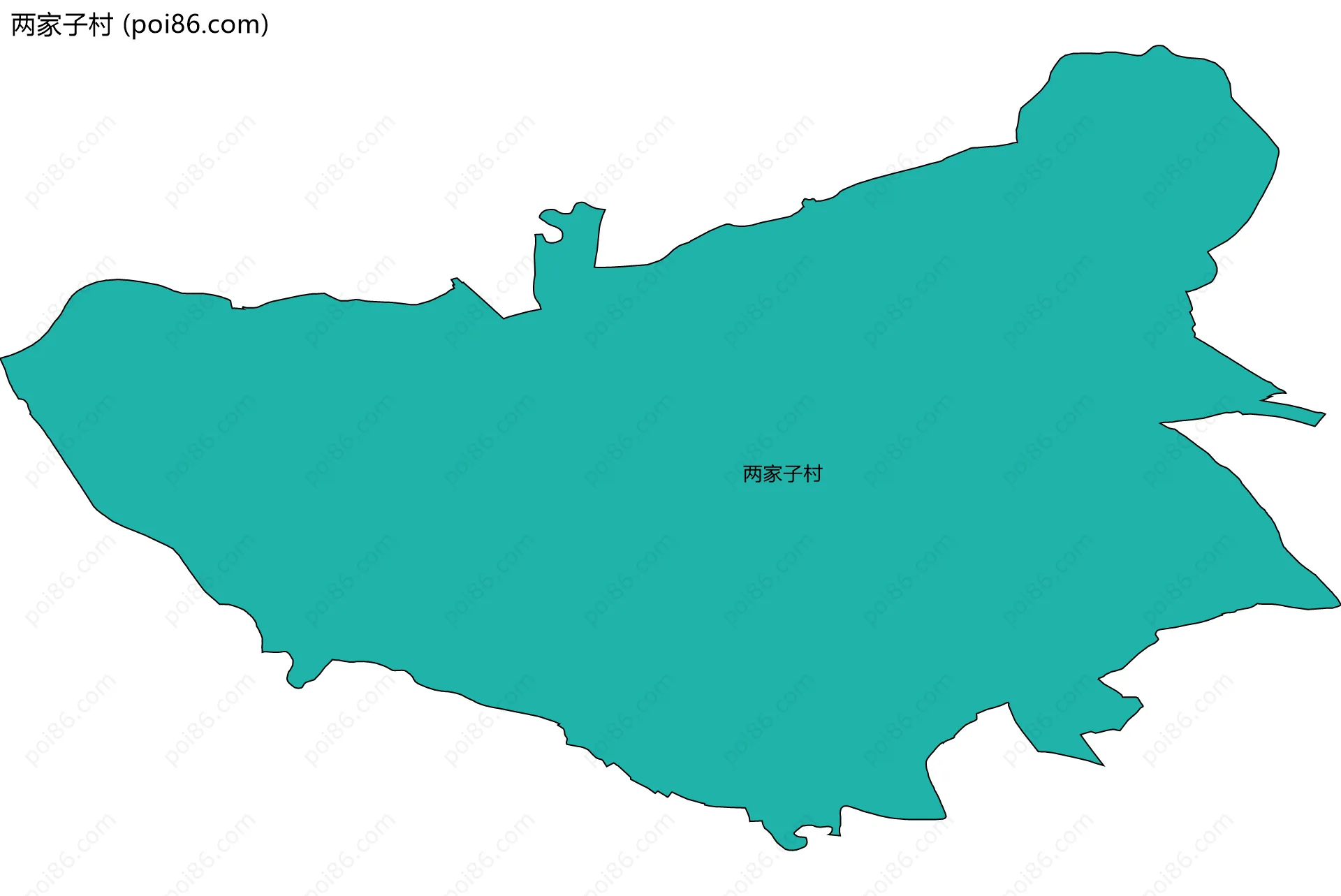 两家子村边界地图