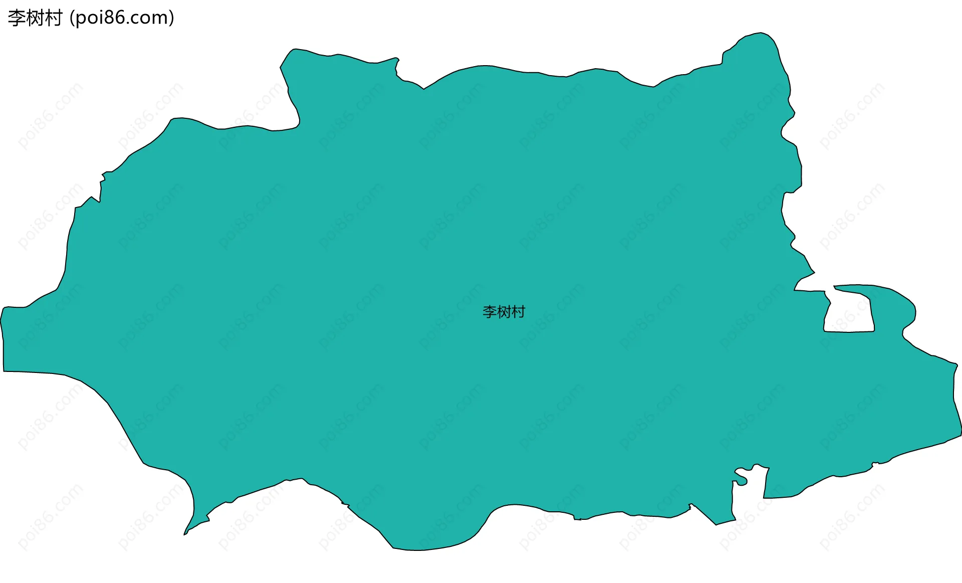 李树村边界地图