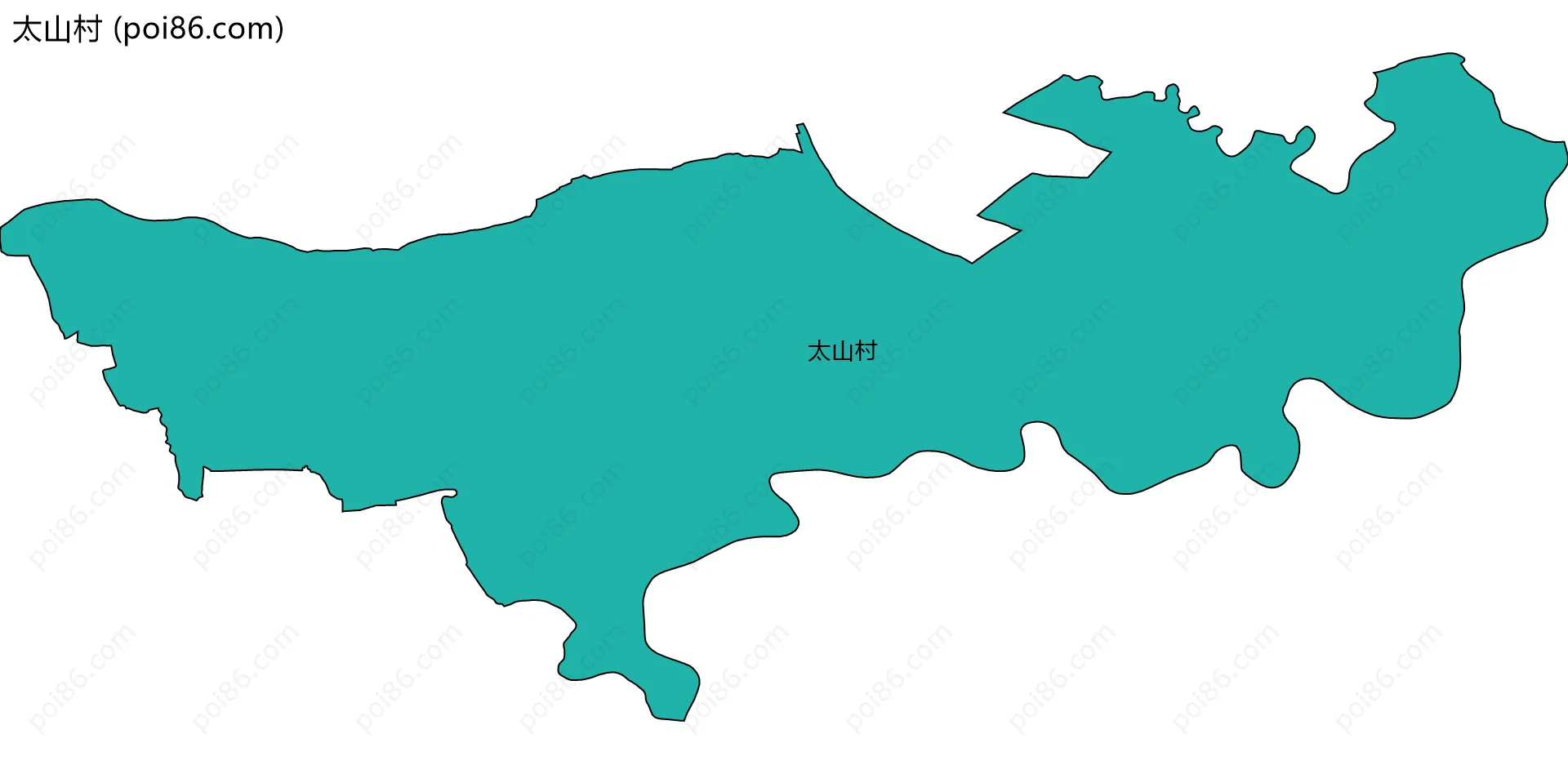 太山村边界地图