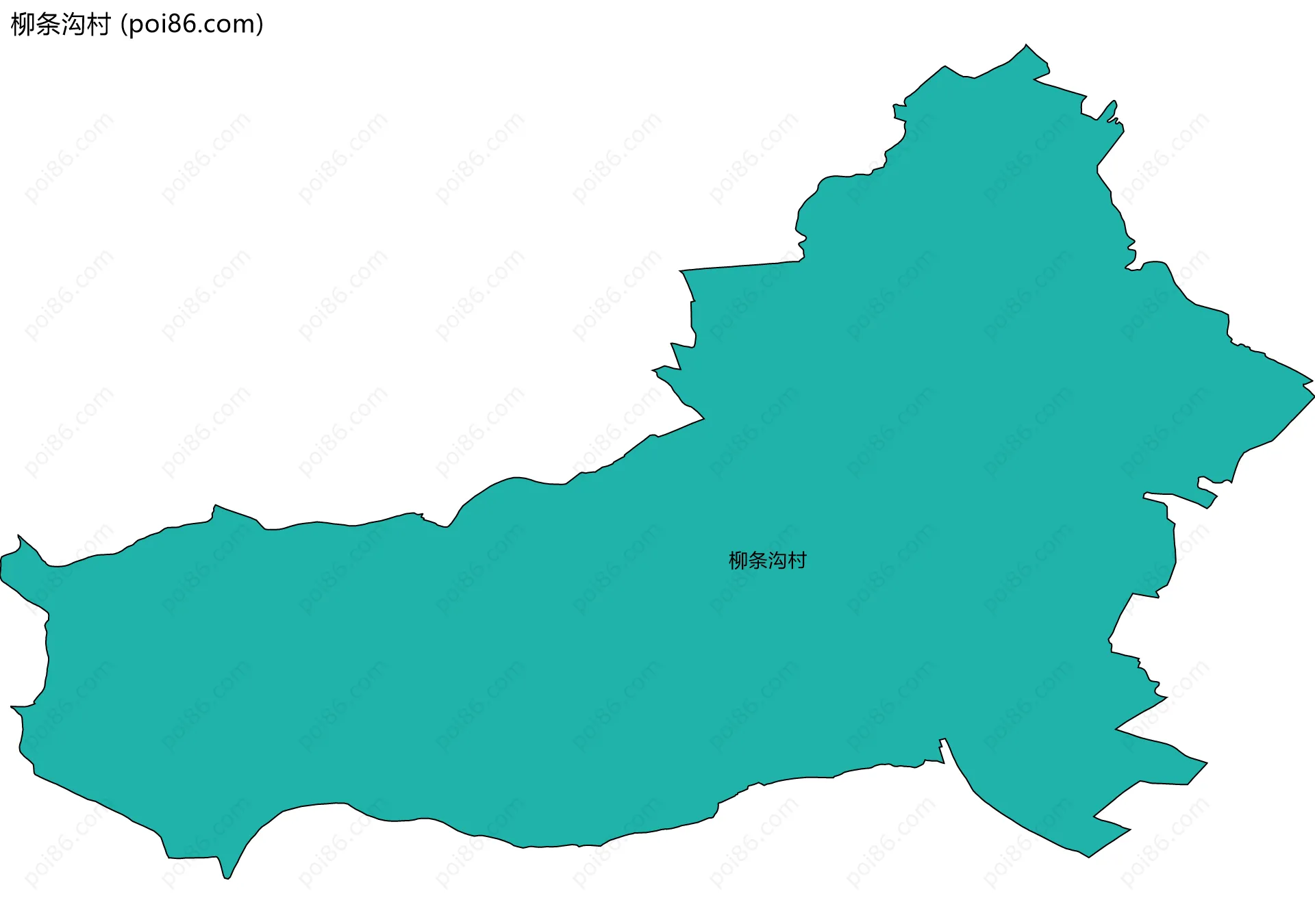 柳条沟村边界地图
