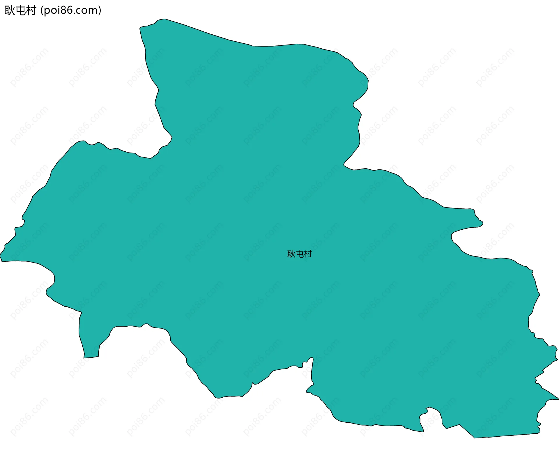 耿屯村边界地图