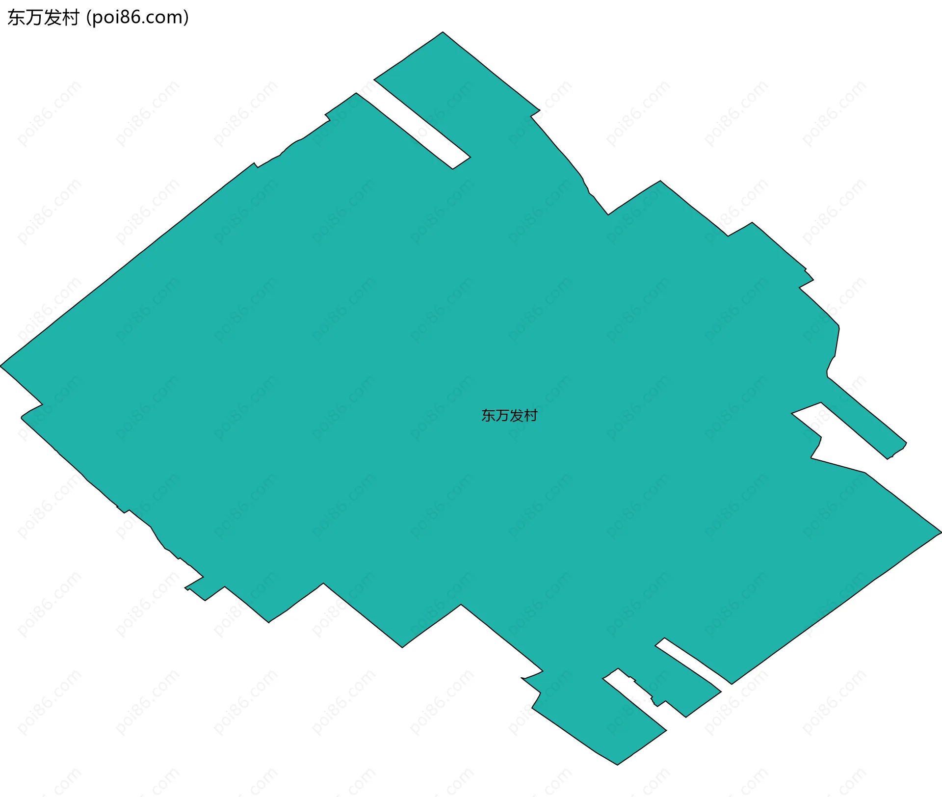 东万发村边界地图