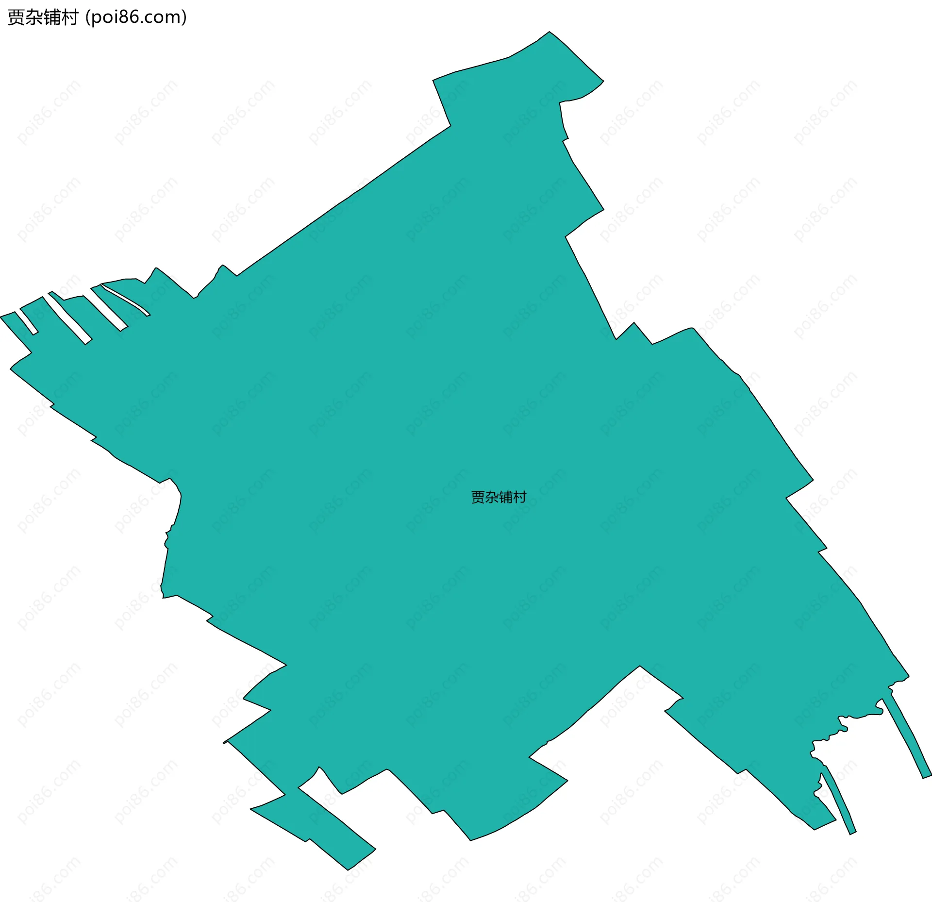 贾杂铺村边界地图