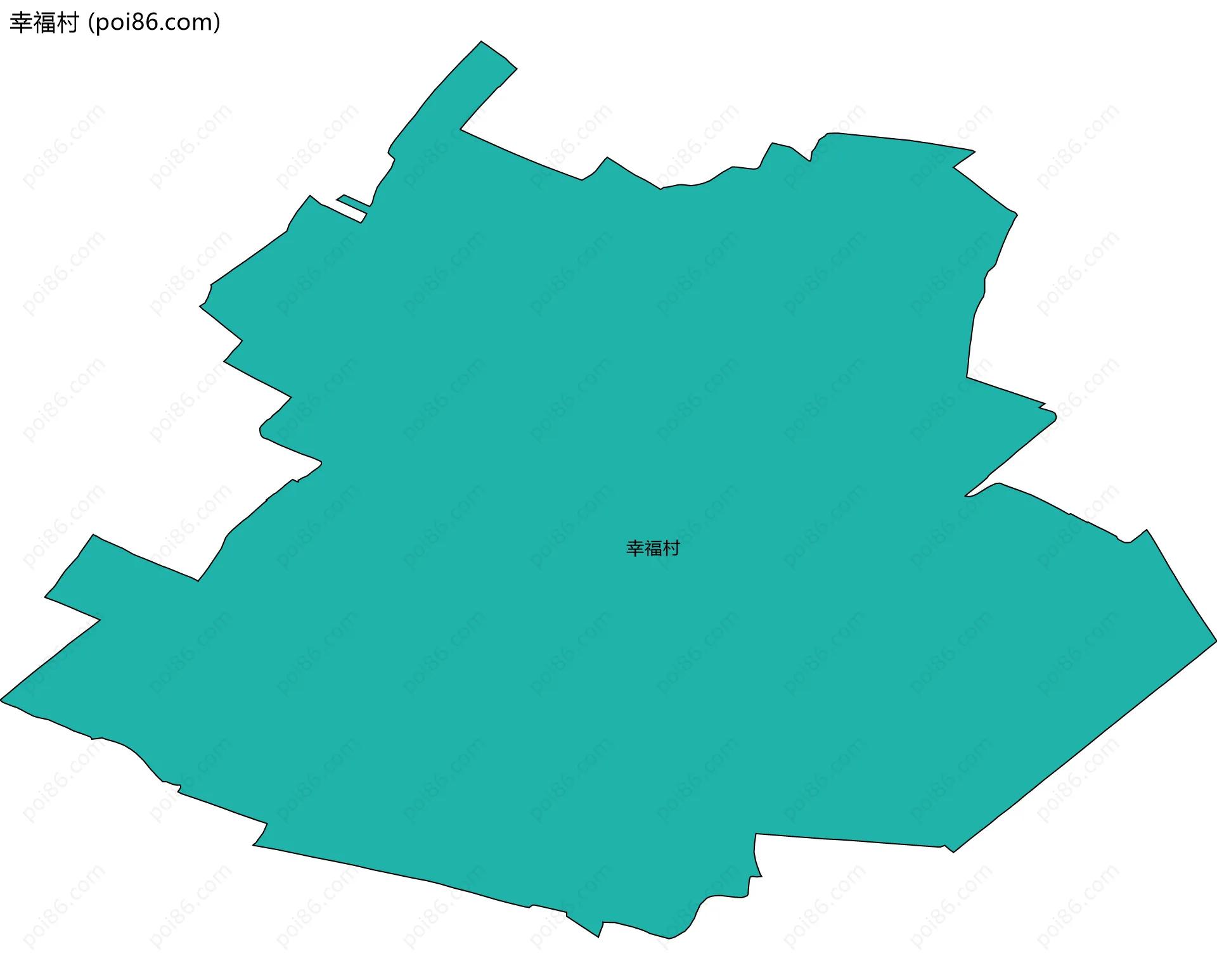 幸福村边界地图