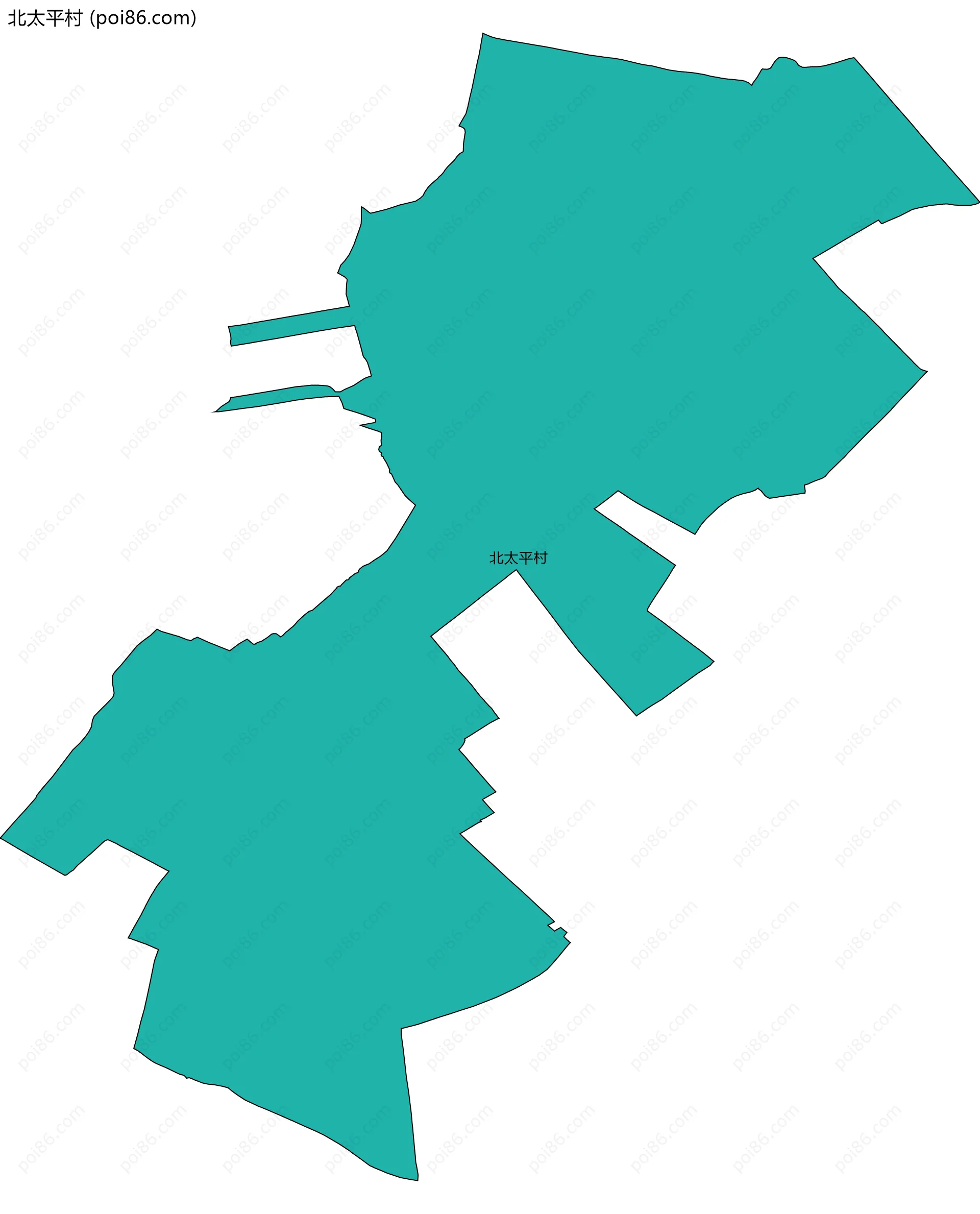 北太平村边界地图