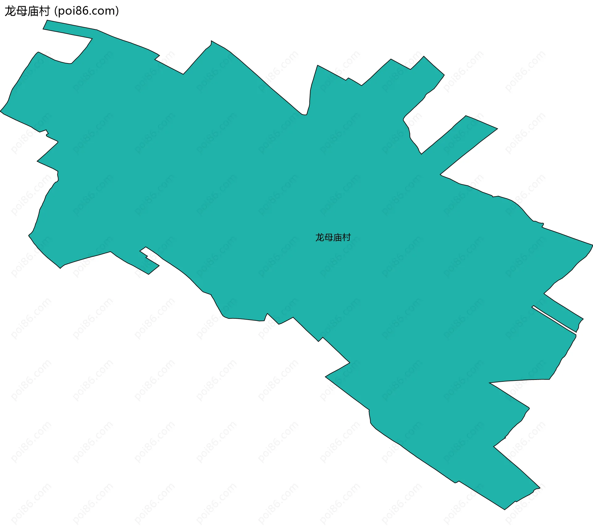 龙母庙村边界地图