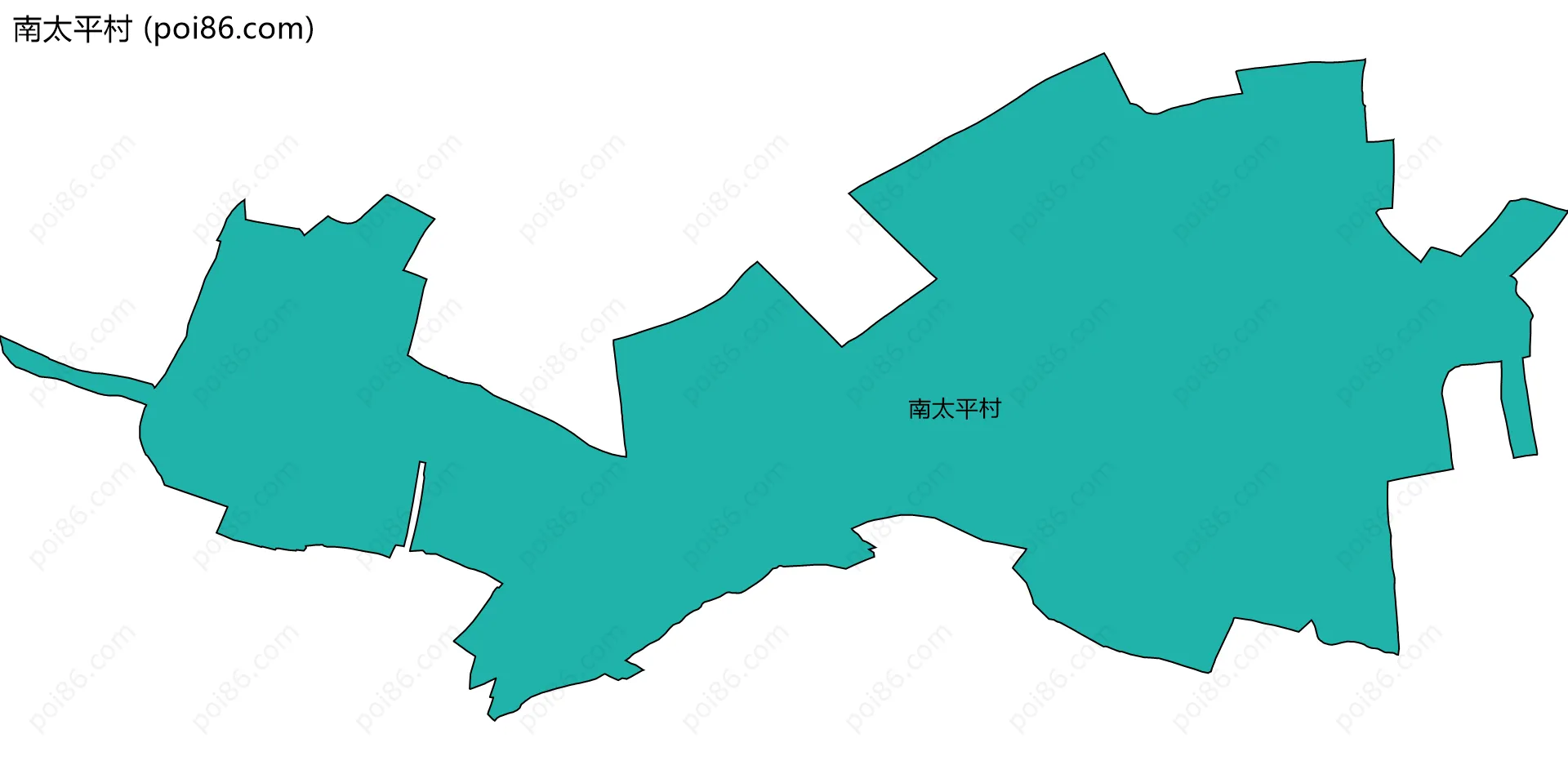 南太平村边界地图