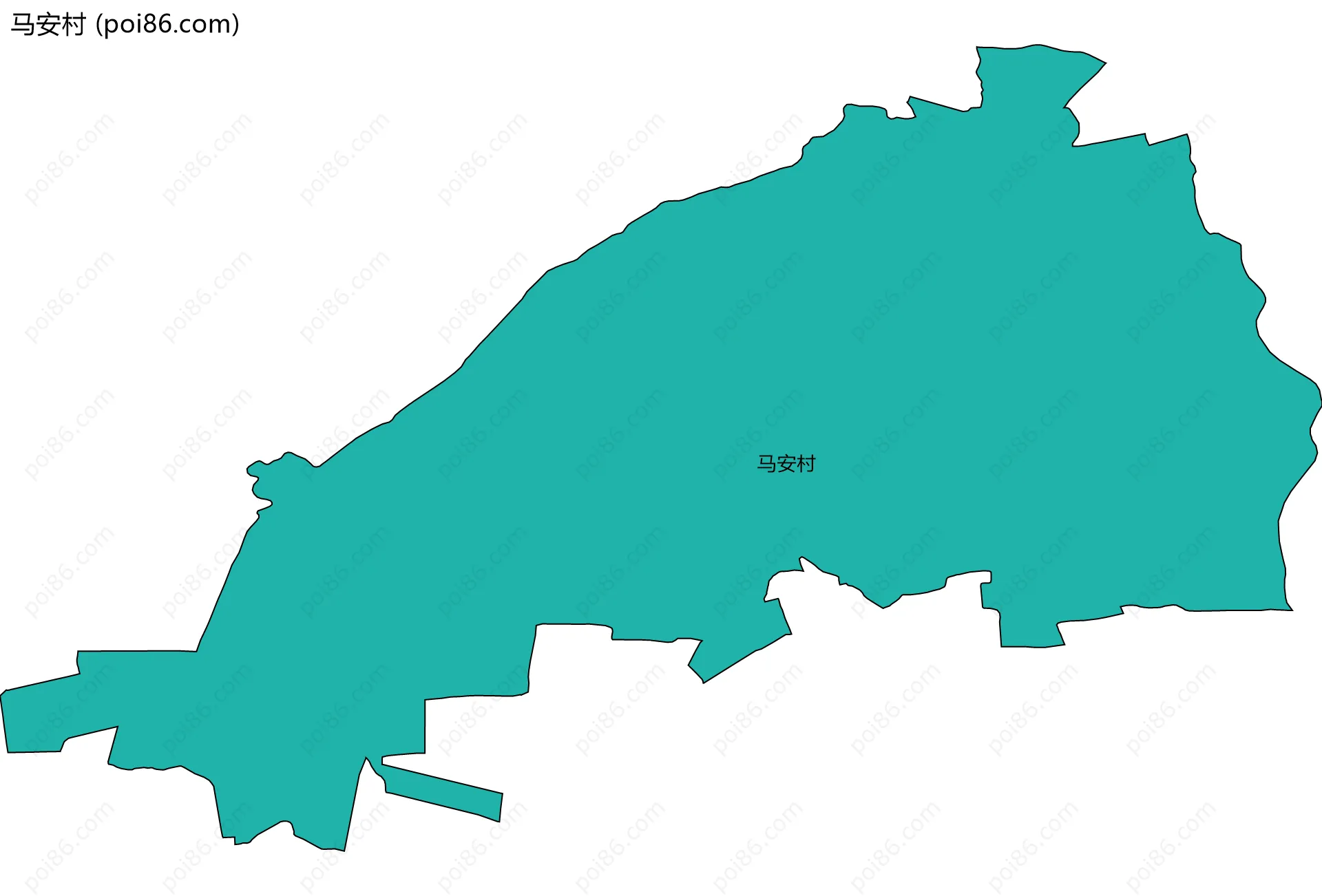 马安村边界地图