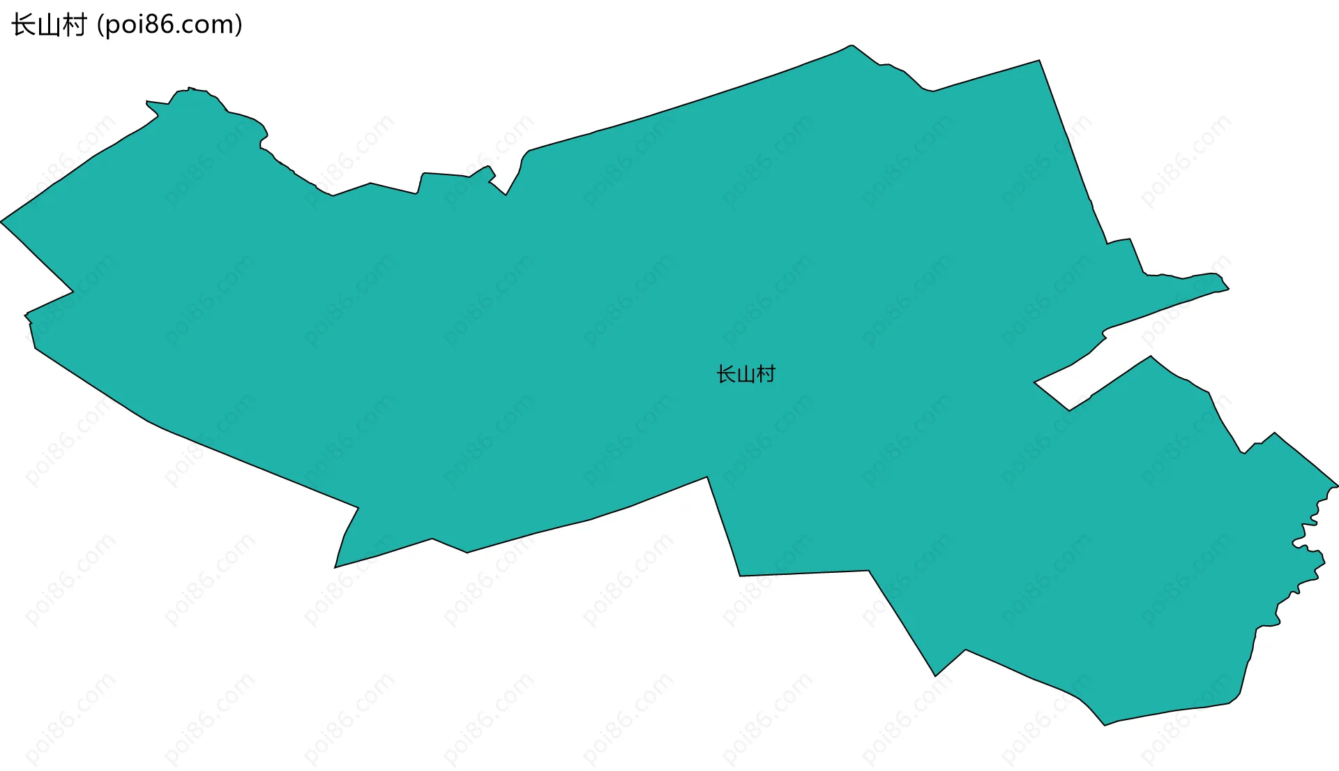长山村边界地图