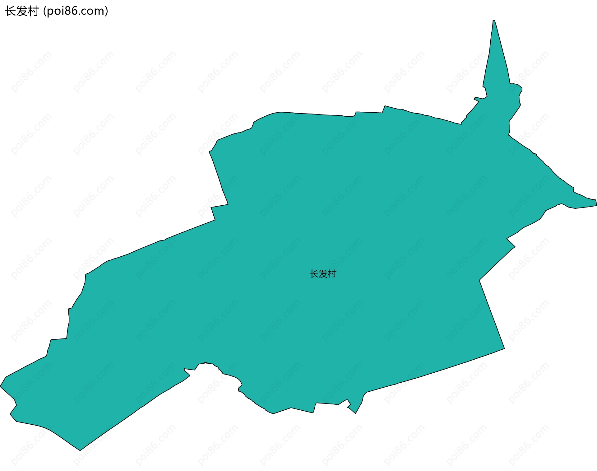 长发村边界地图
