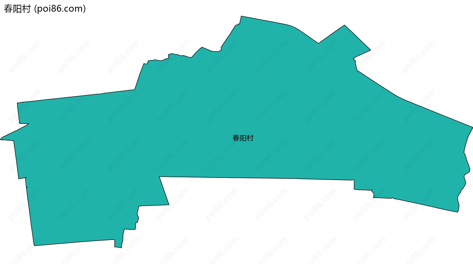 春阳村边界地图