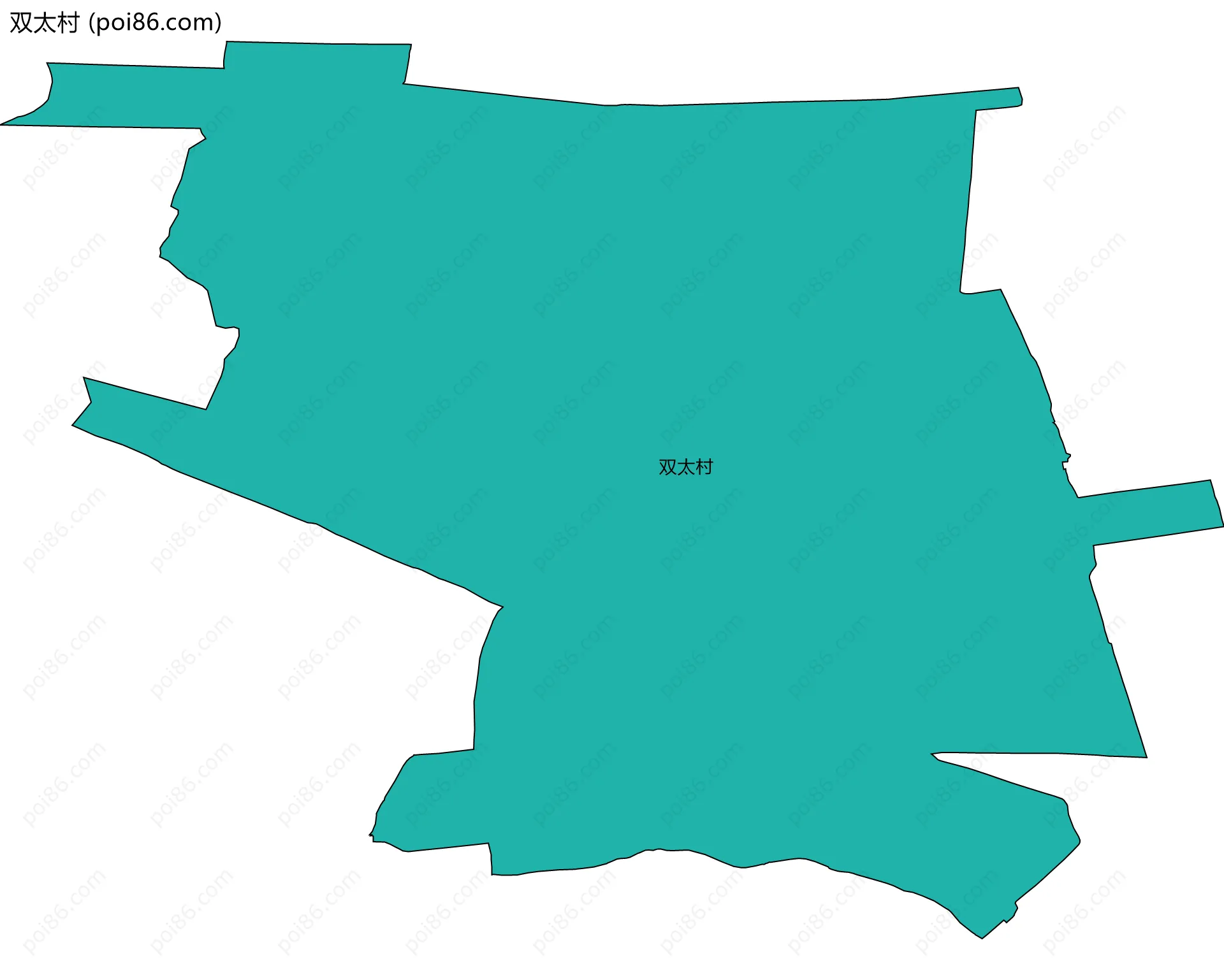 双太村边界地图