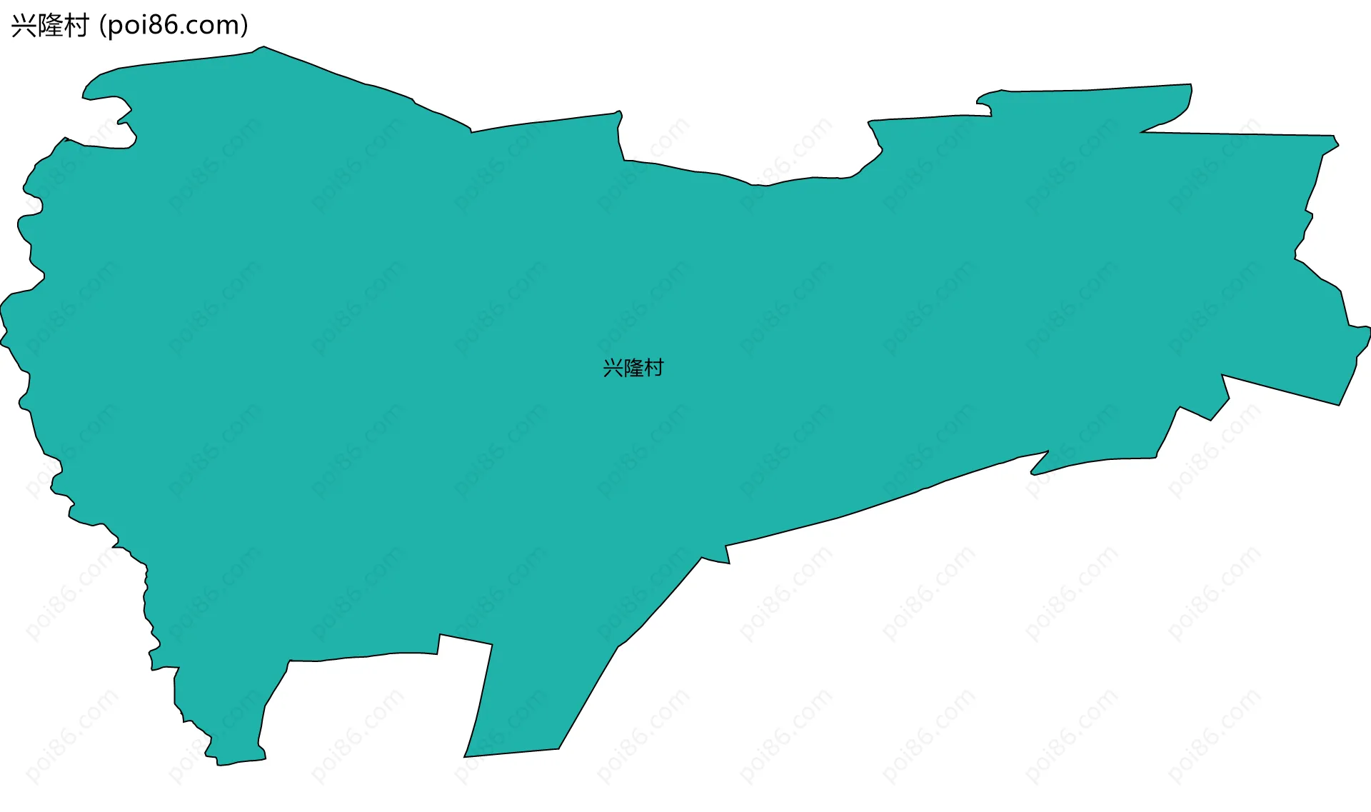 兴隆村边界地图