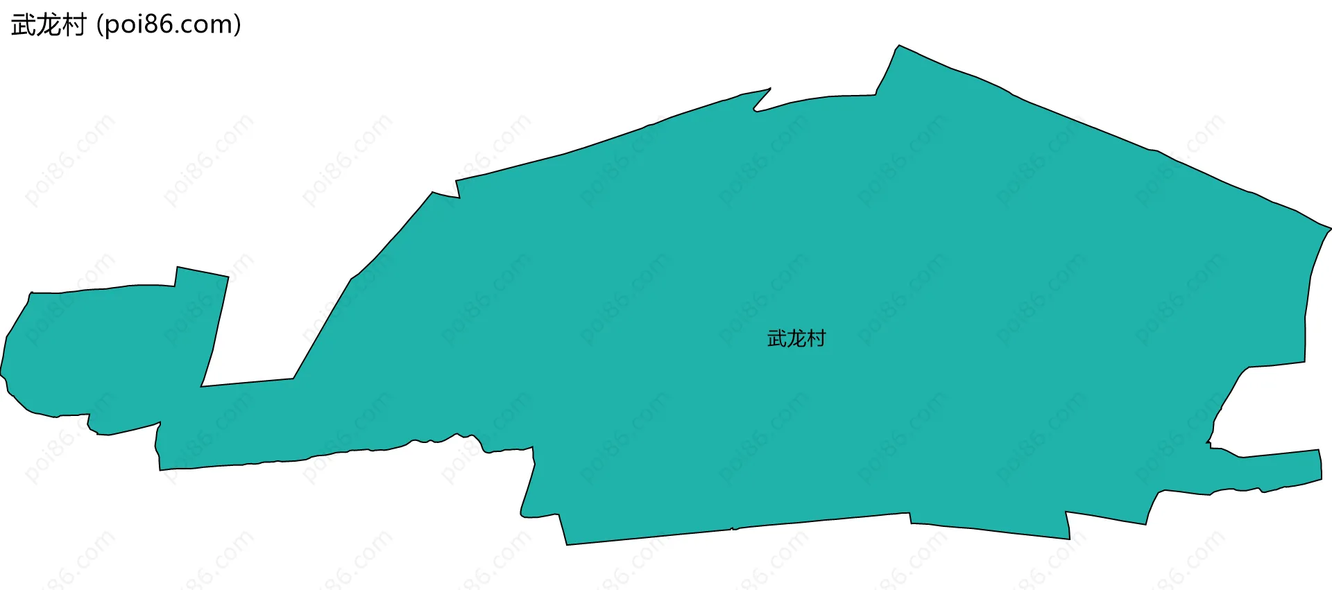武龙村边界地图