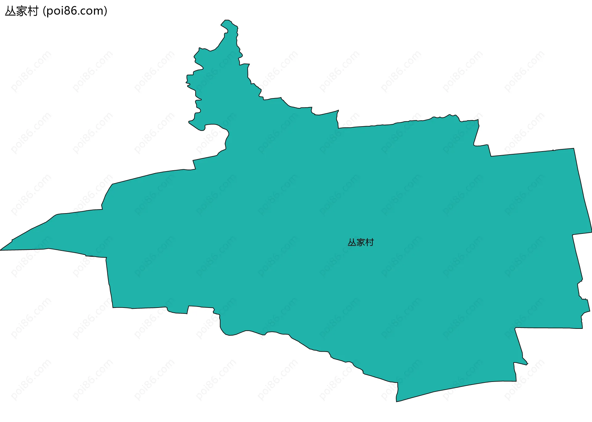 丛家村边界地图