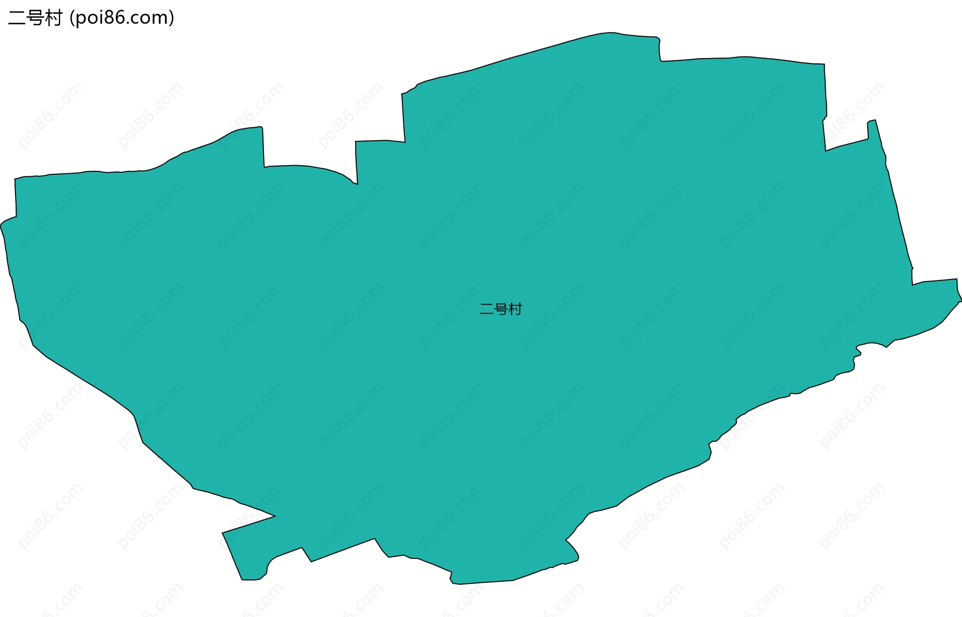 二号村边界地图