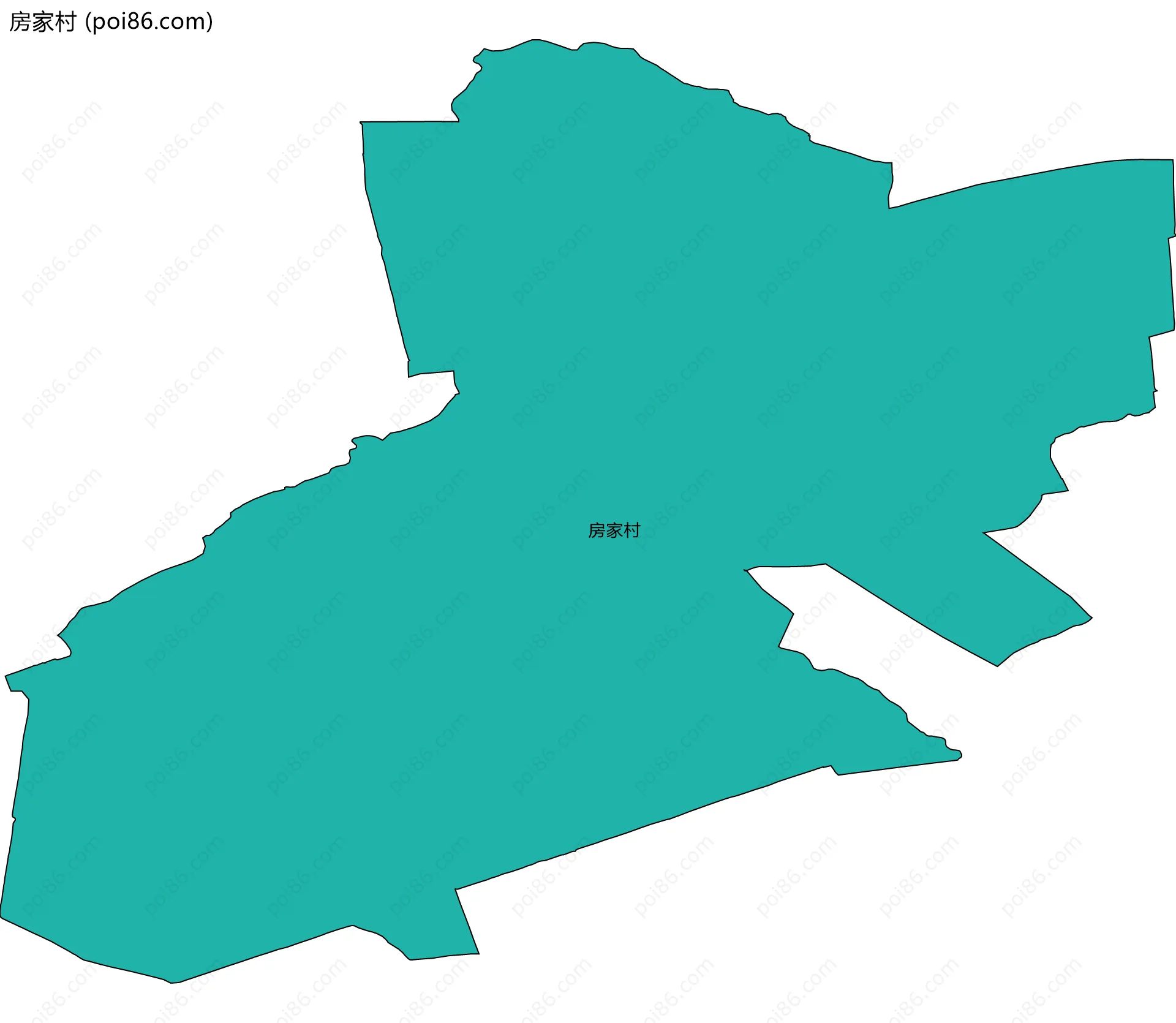 房家村边界地图