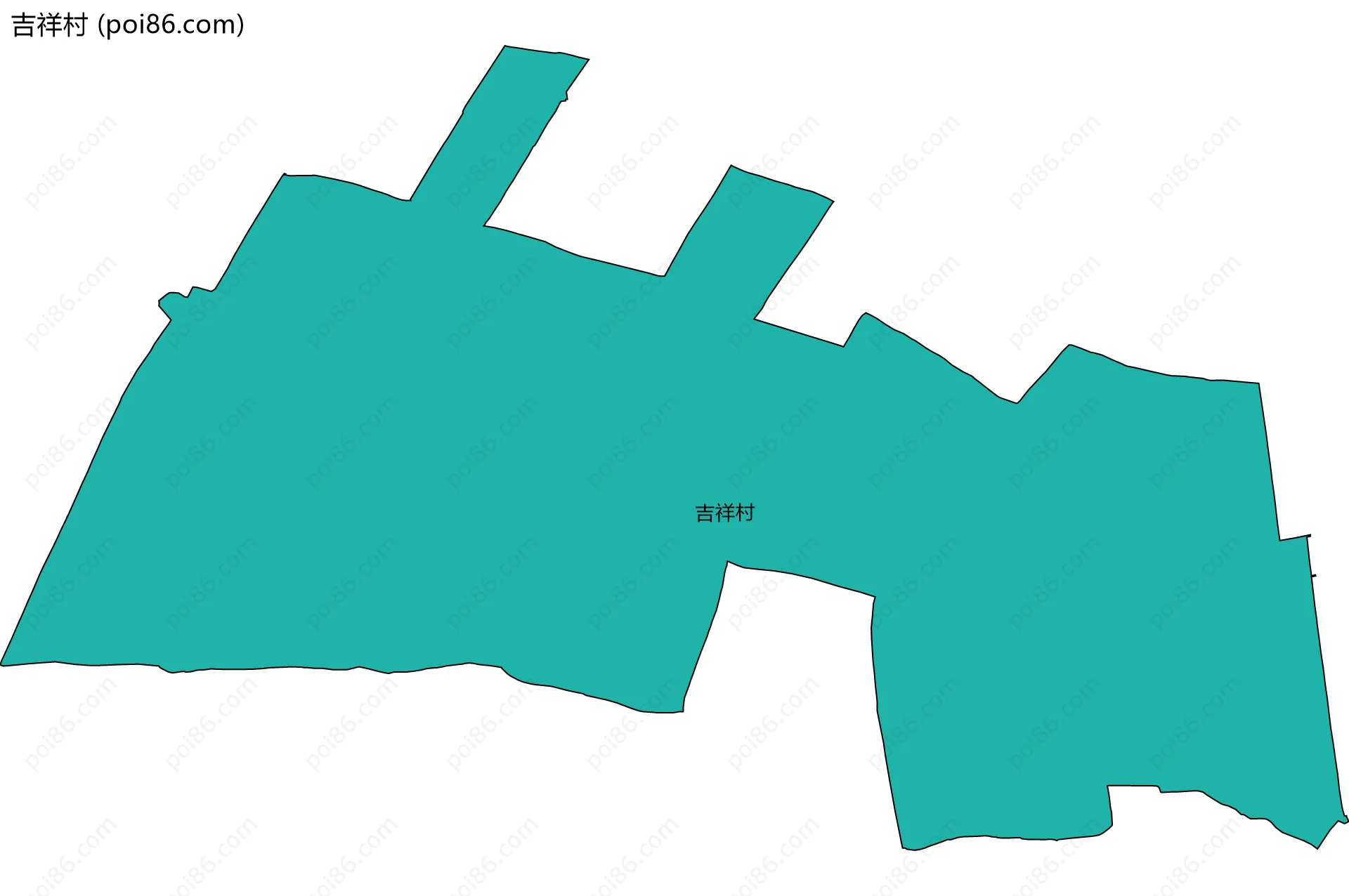吉祥村边界地图