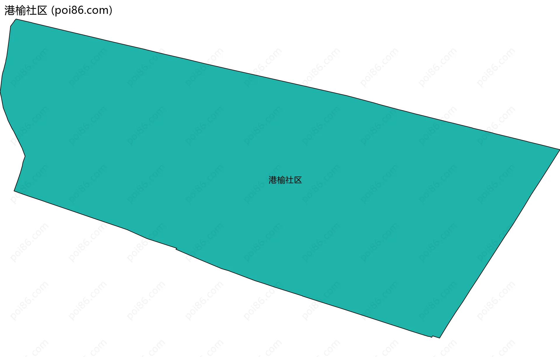 港榆社区边界地图