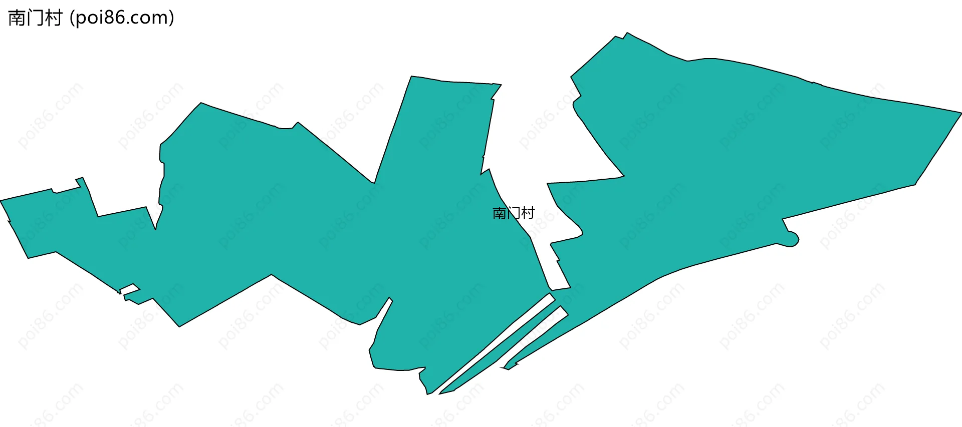 南门村边界地图