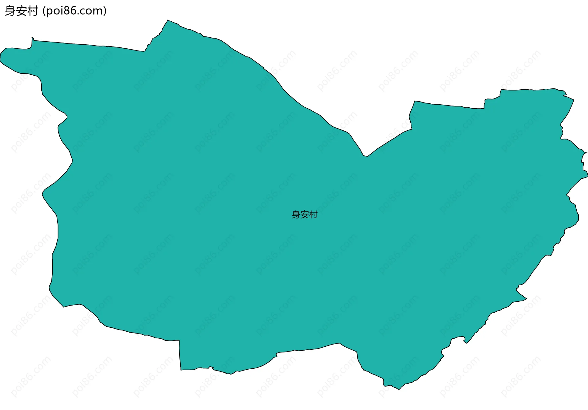 身安村边界地图