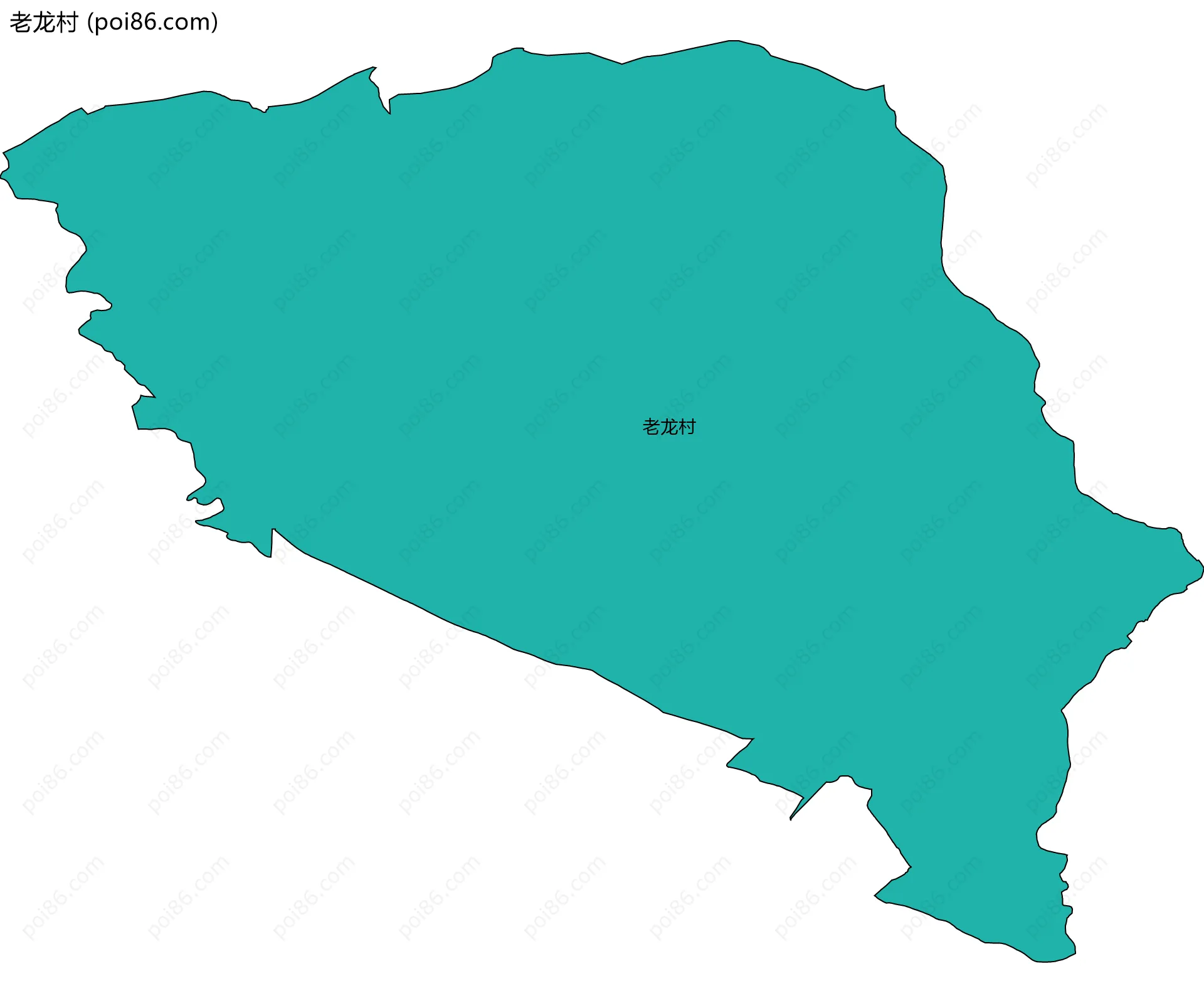 老龙村边界地图