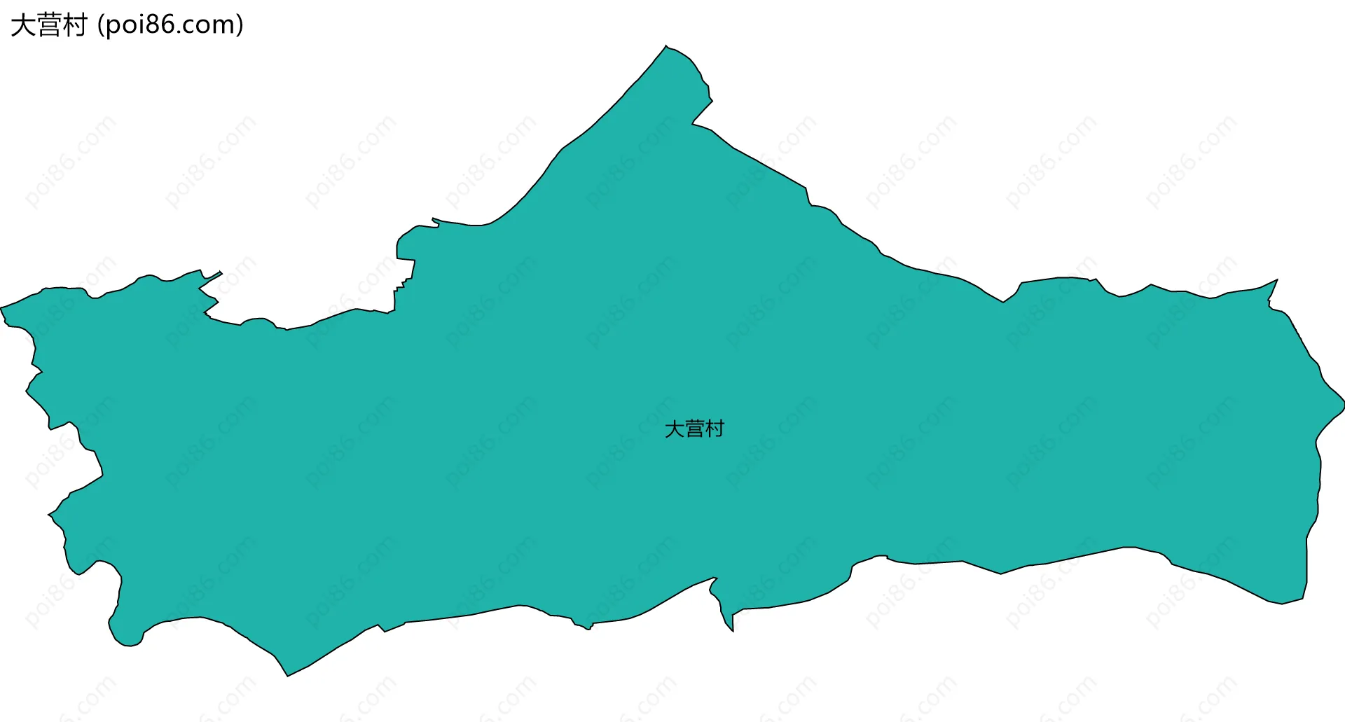 大营村边界地图