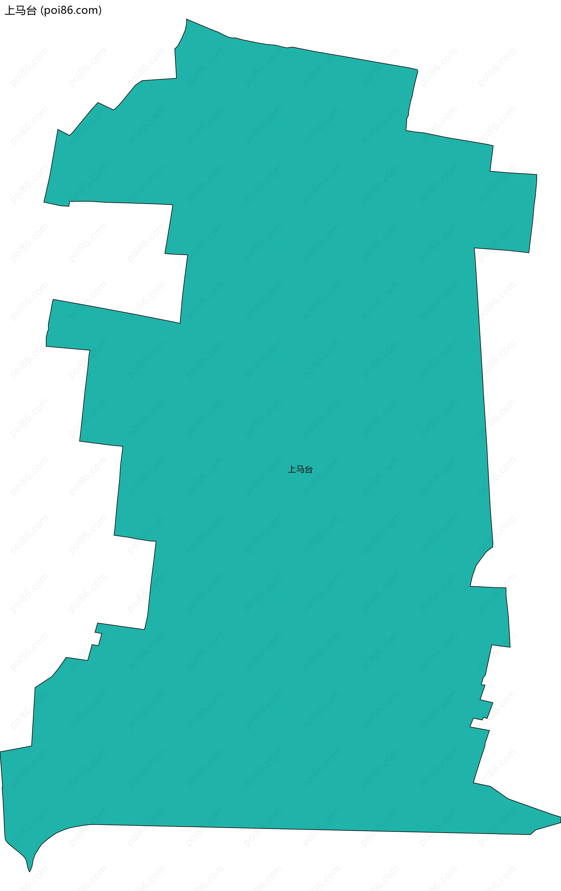 上马台边界地图