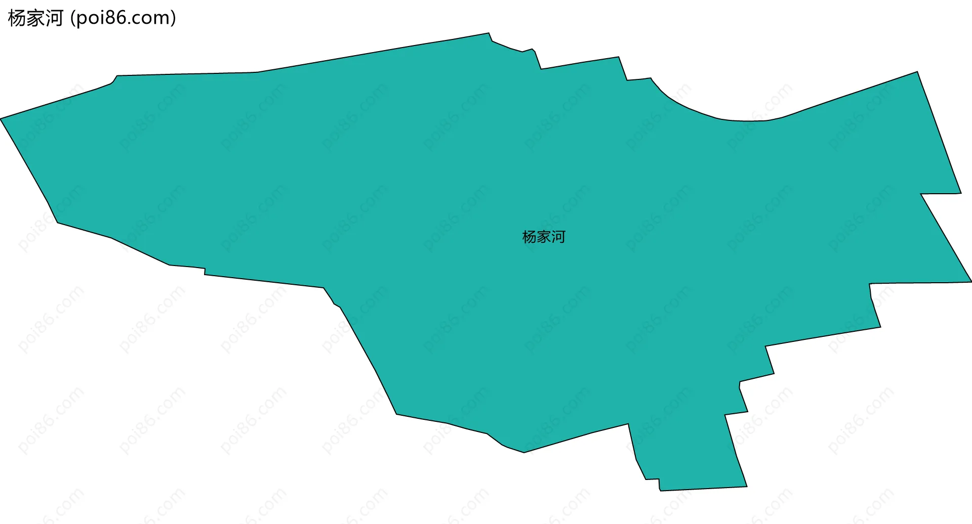 杨家河边界地图
