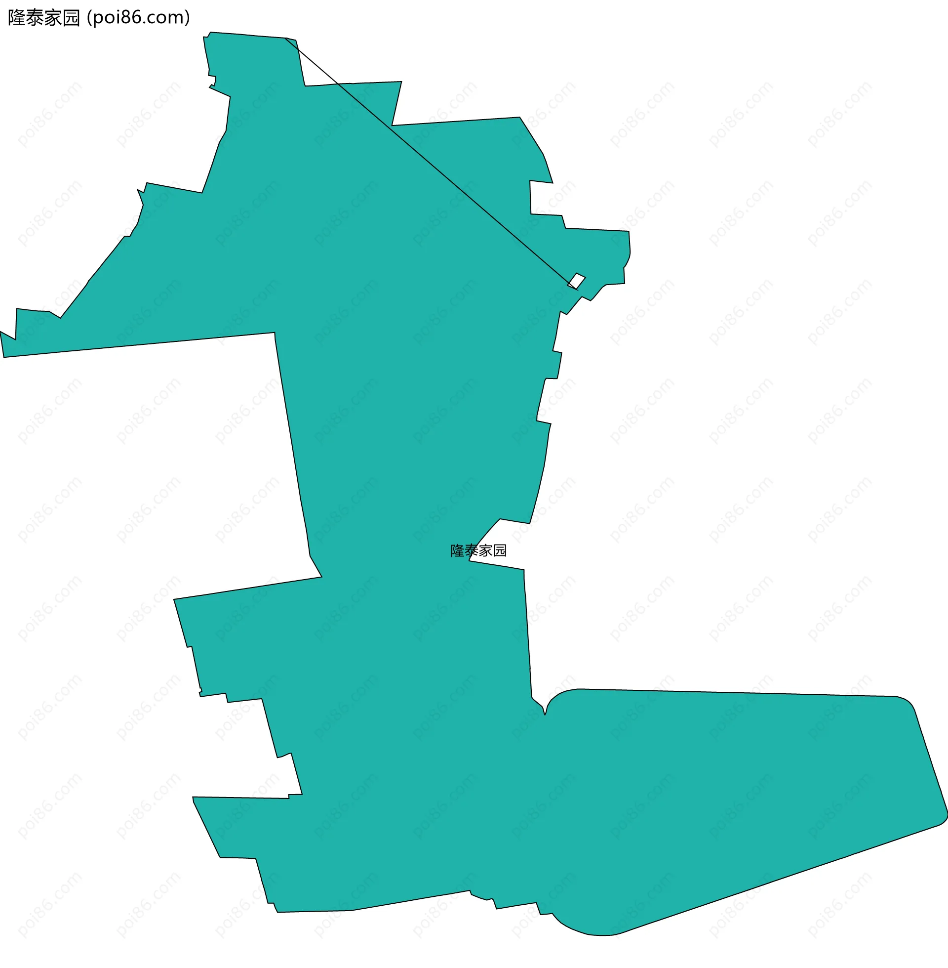 隆泰家园边界地图