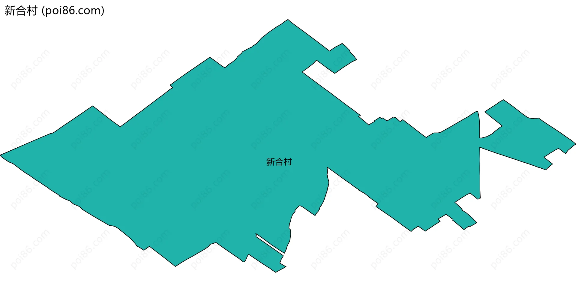 新合村边界地图