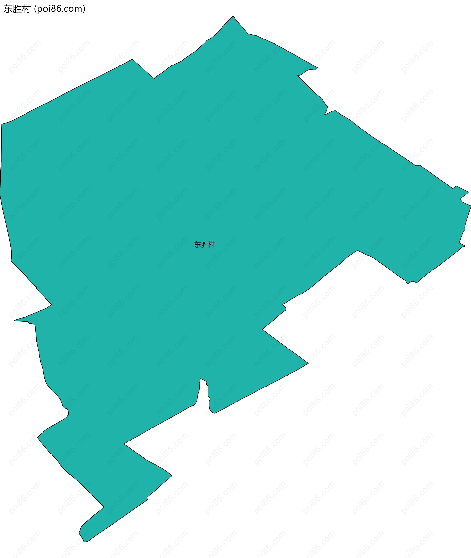 东胜村边界地图