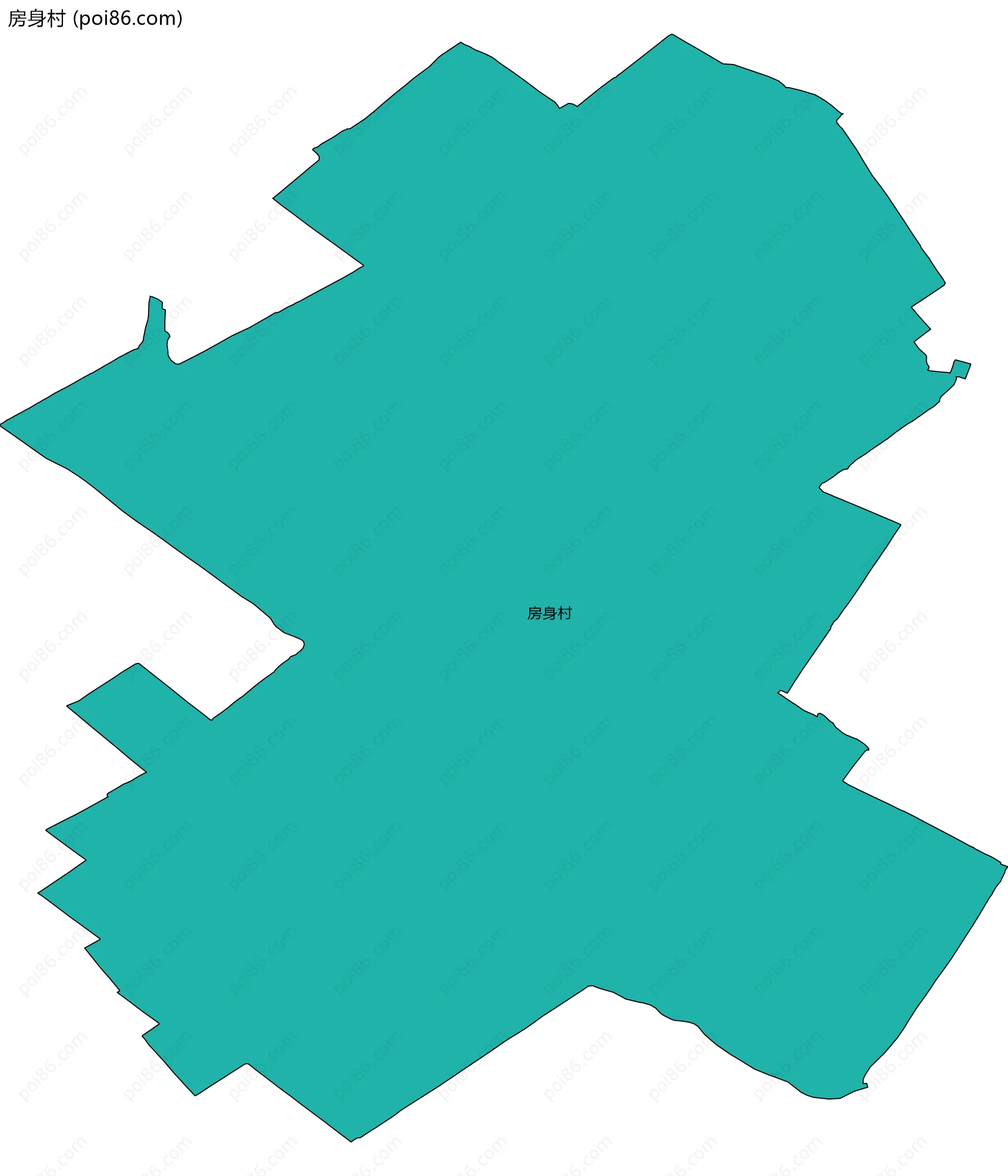 房身村边界地图