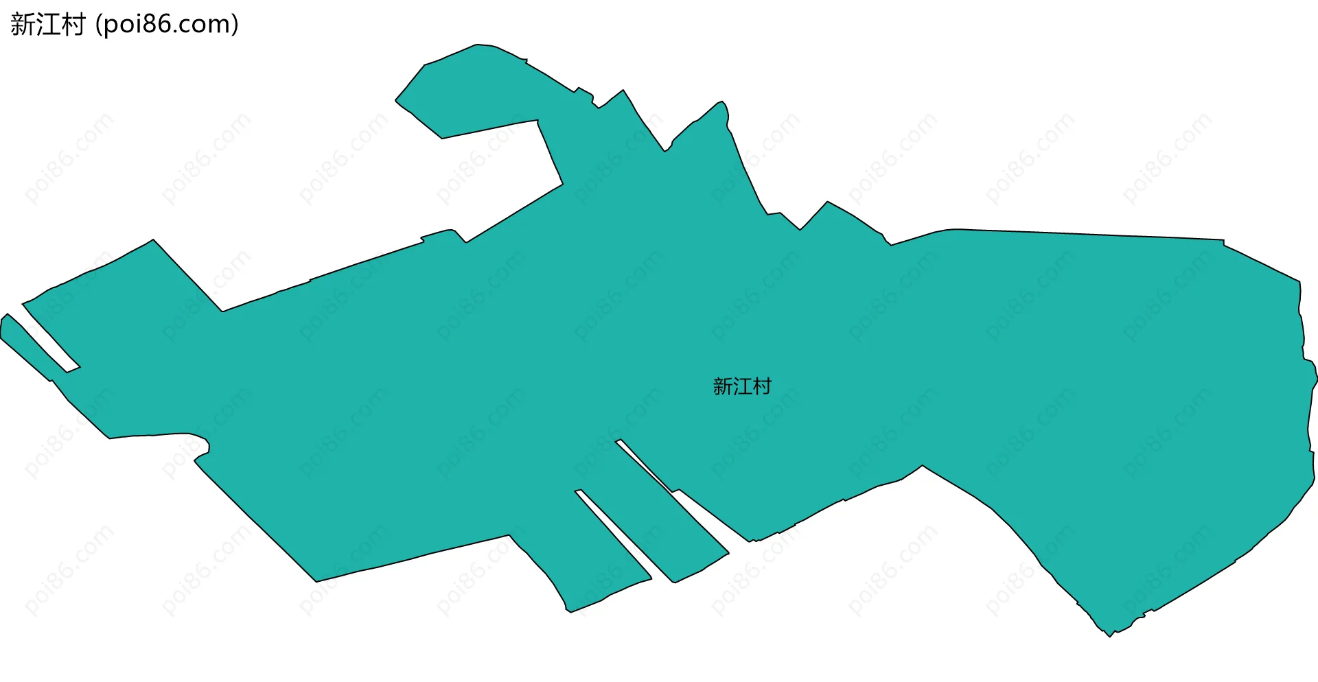 新江村边界地图