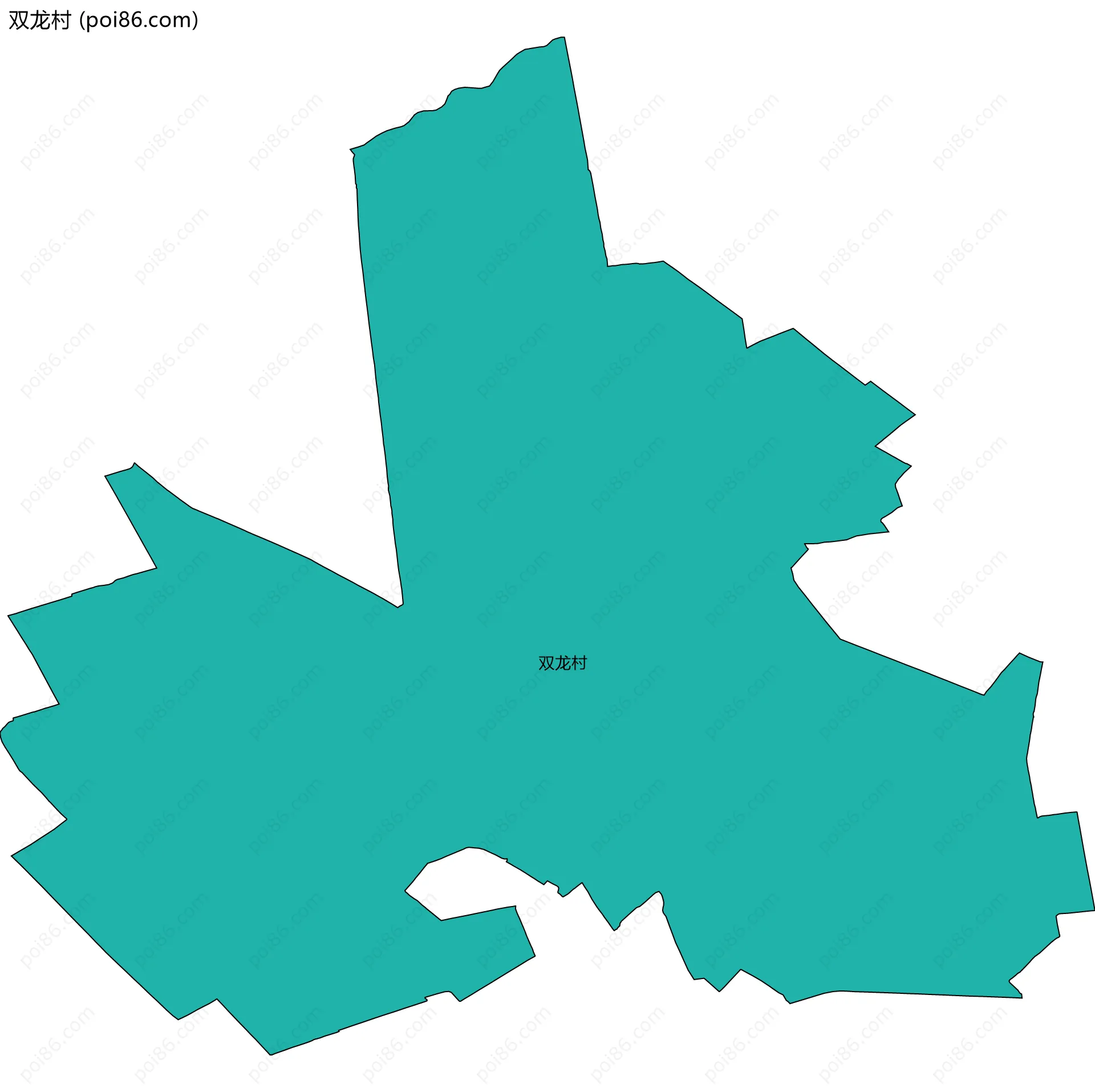 双龙村边界地图