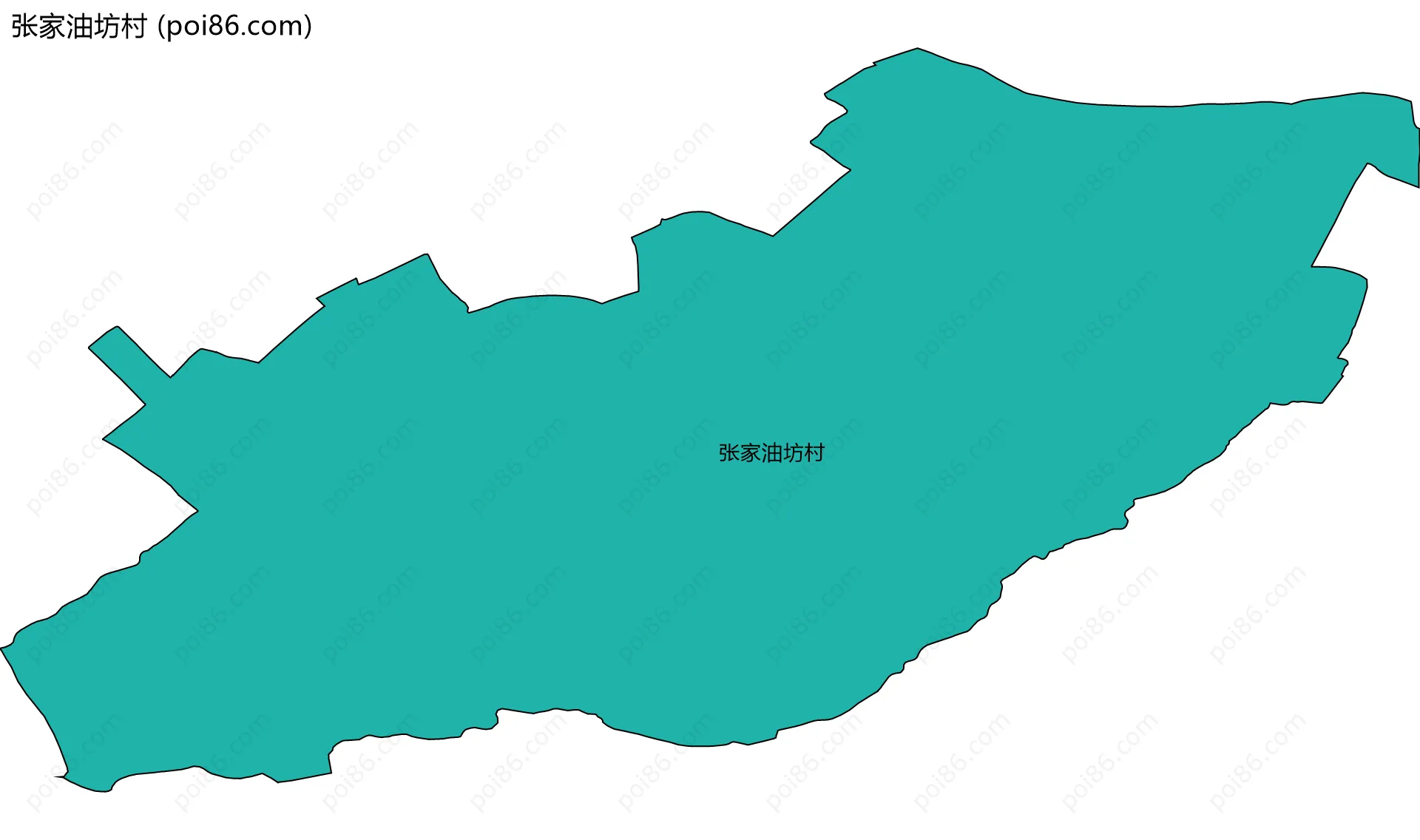 张家油坊村边界地图